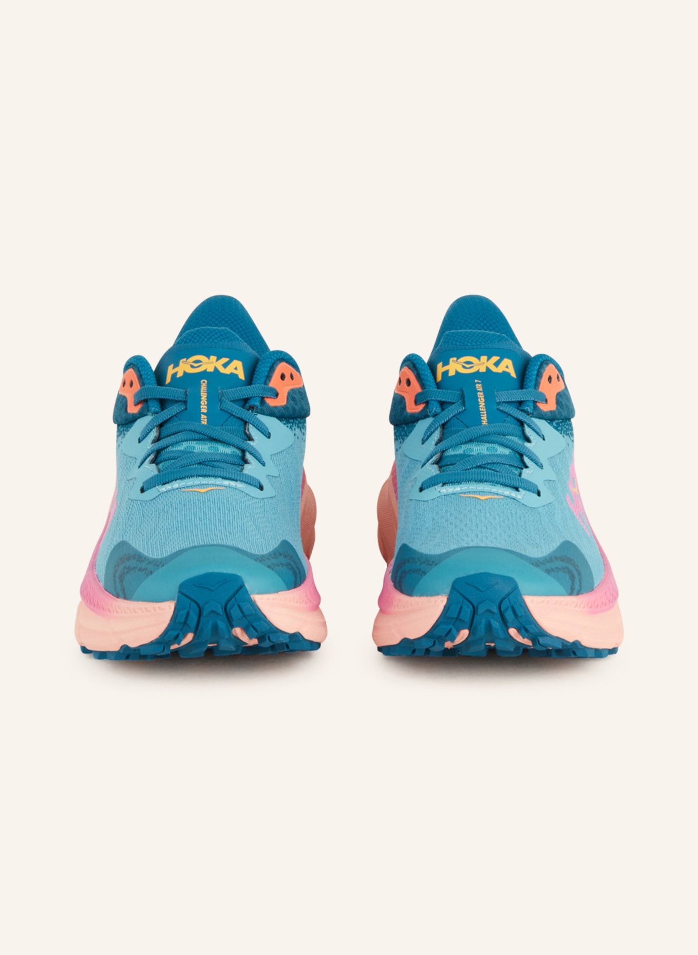 HOKA Trailrunning-Schuhe CHALLENGER 7 GTX, Farbe: PETROL/ PINK/ HELLORANGE (Bild 3)