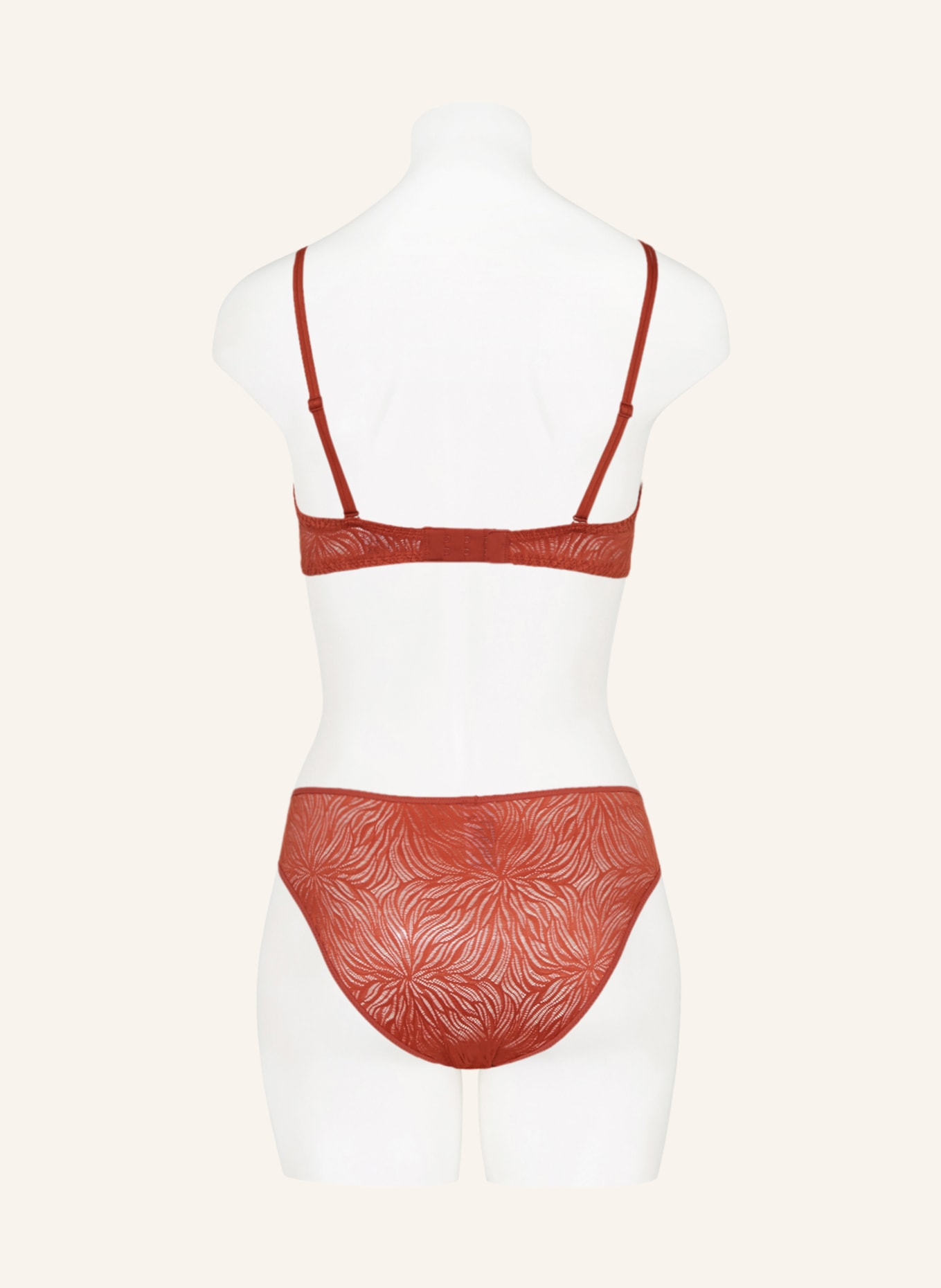 Calvin Klein Kalhotky SHEER MARQUISETTE: ČERVENÁ