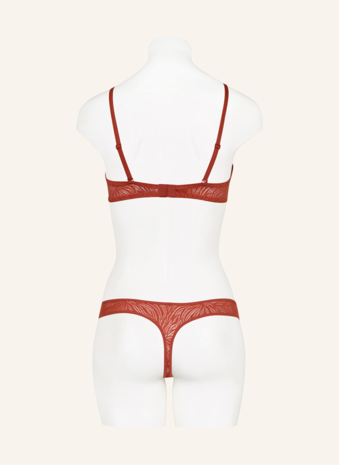 Calvin Klein String SHEER MARQUISETT: ROT