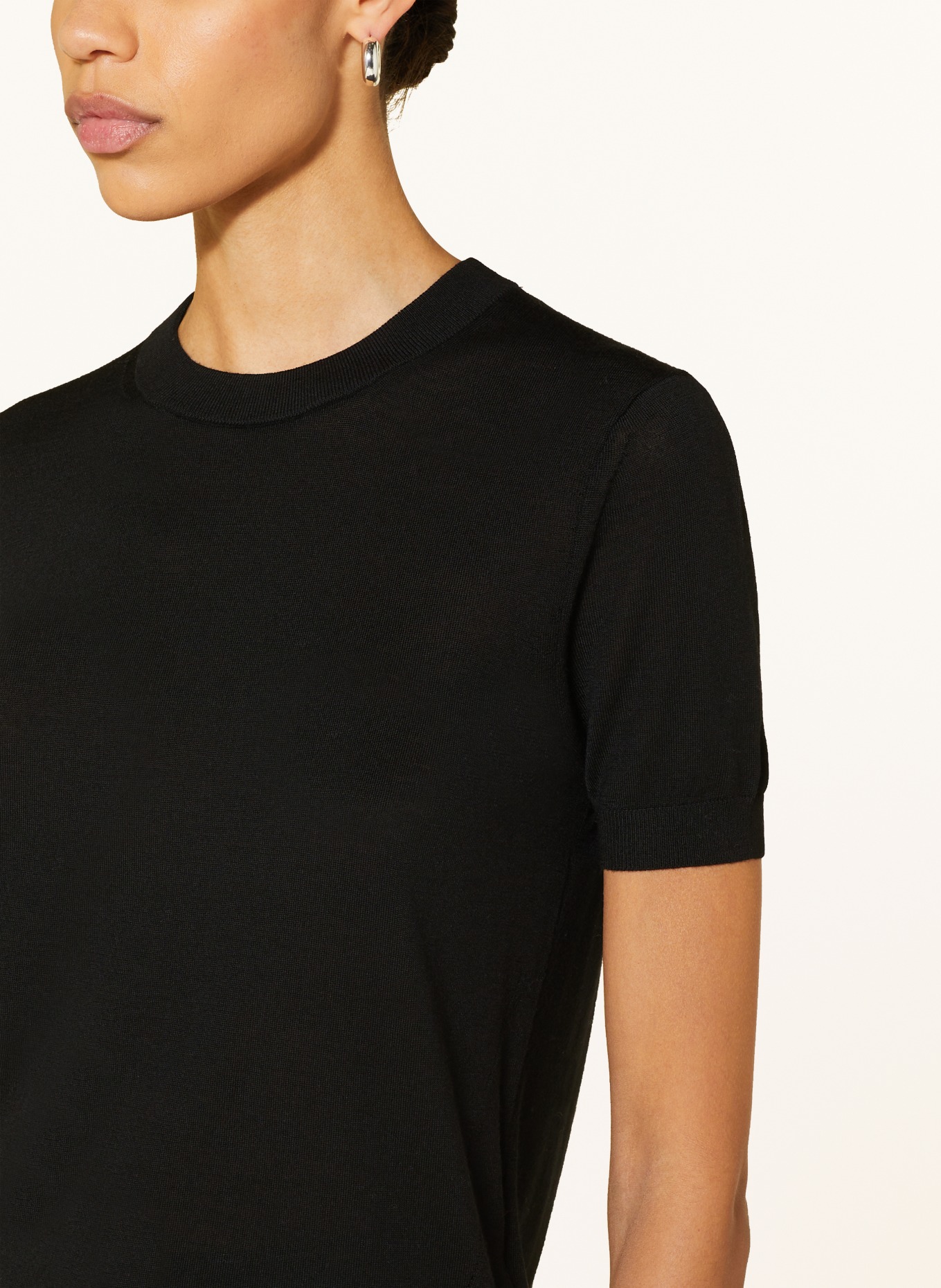 BOSS Knit shirt FALYSSIASI, Color: BLACK (Image 4)