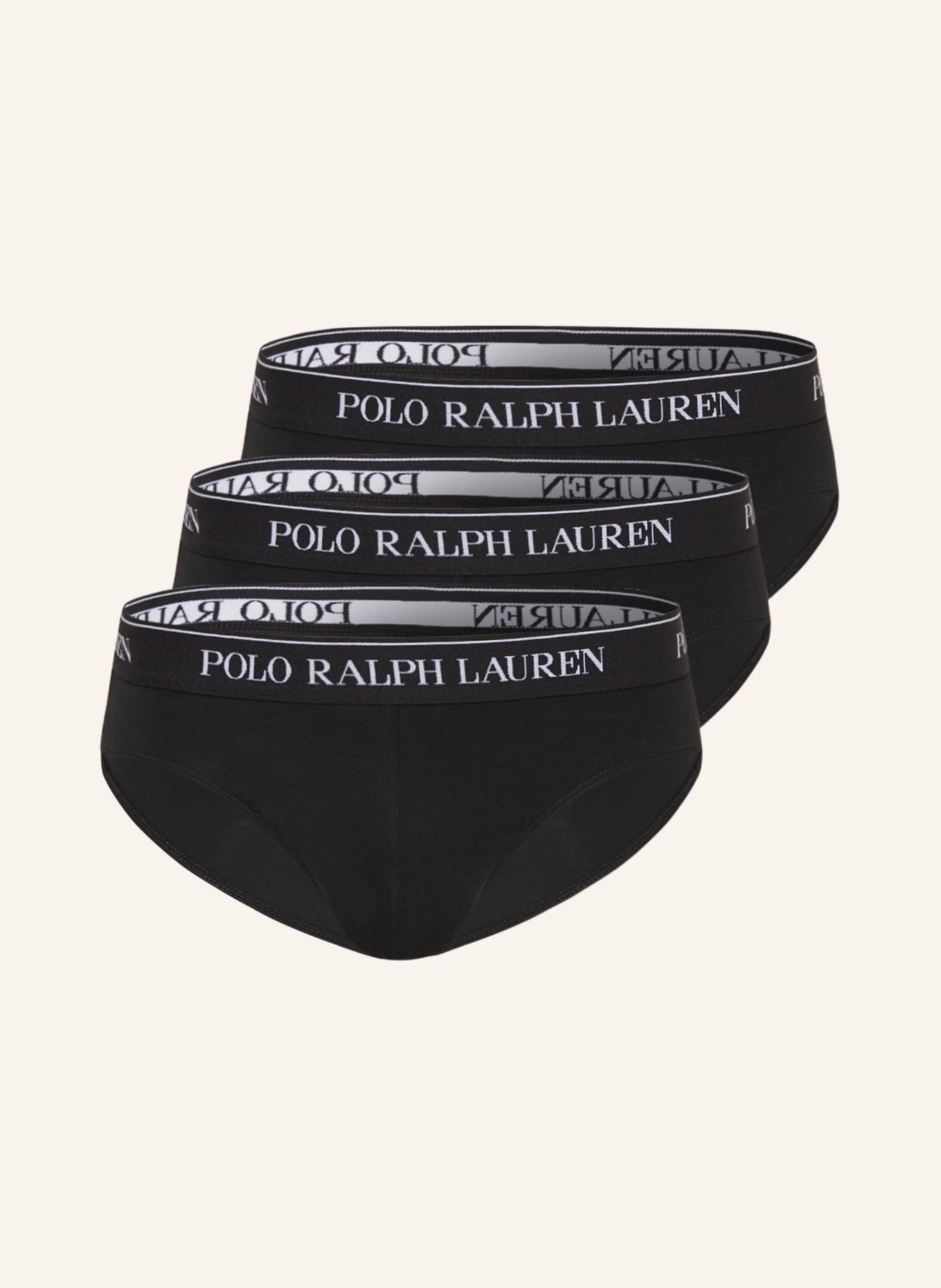 POLO RALPH LAUREN 3-pack briefs , Color: BLACK (Image 1)
