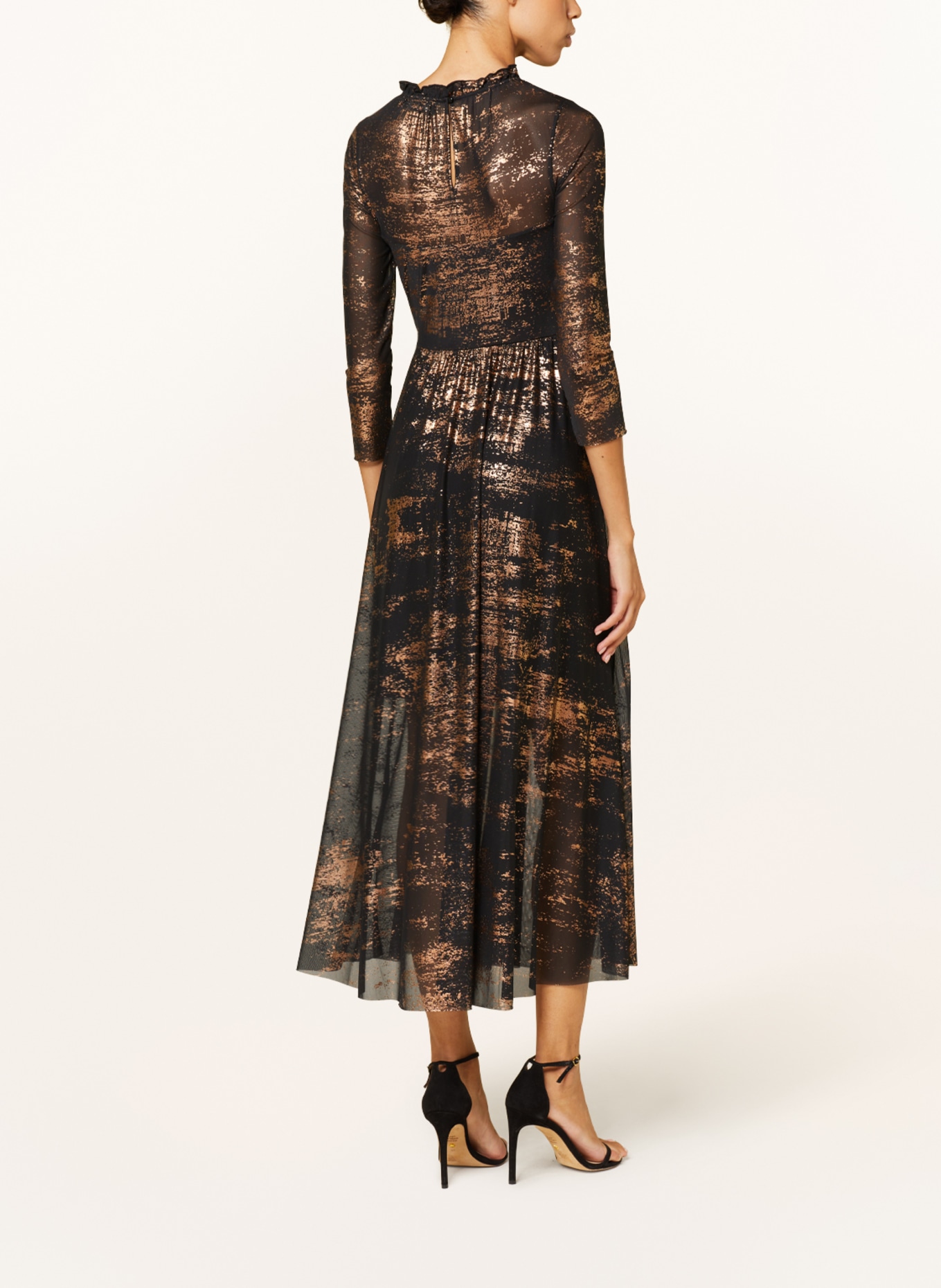 TED BAKER Dress IGGIEY with 3/4 sleeves , Color: BLACK/ ROSE GOLD (Image 3)
