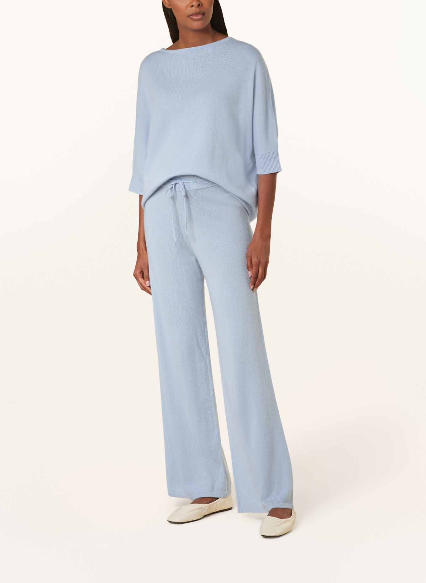 Juvia Knit trousers , Color: LIGHT BLUE (Image 2)