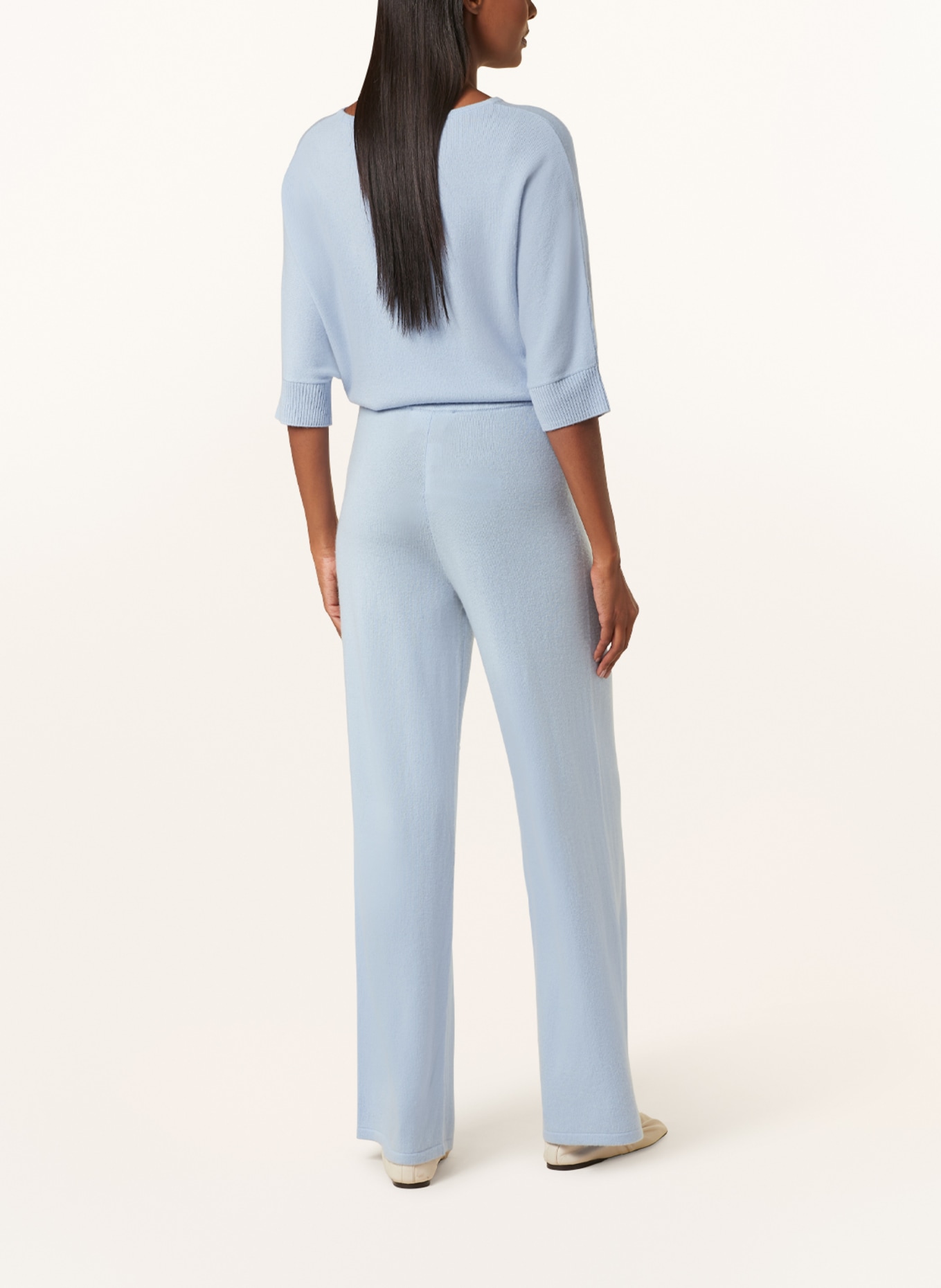 Juvia Knit trousers , Color: LIGHT BLUE (Image 3)