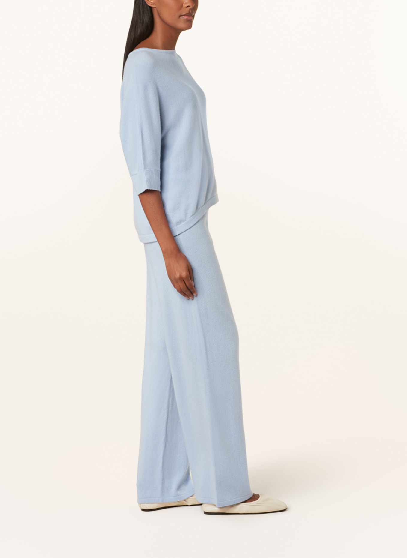 Juvia Knit trousers , Color: LIGHT BLUE (Image 4)