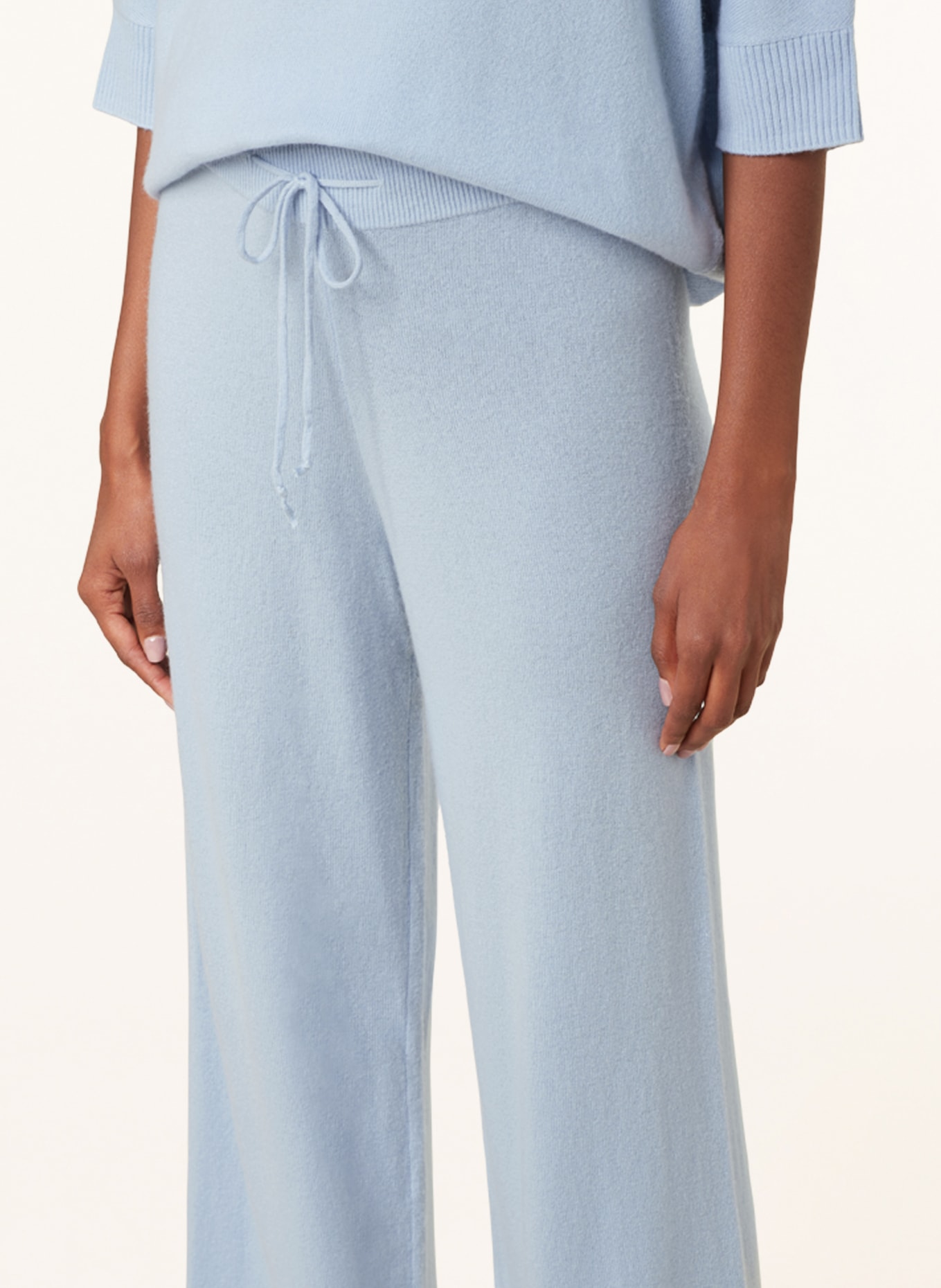 Juvia Knit trousers , Color: LIGHT BLUE (Image 5)