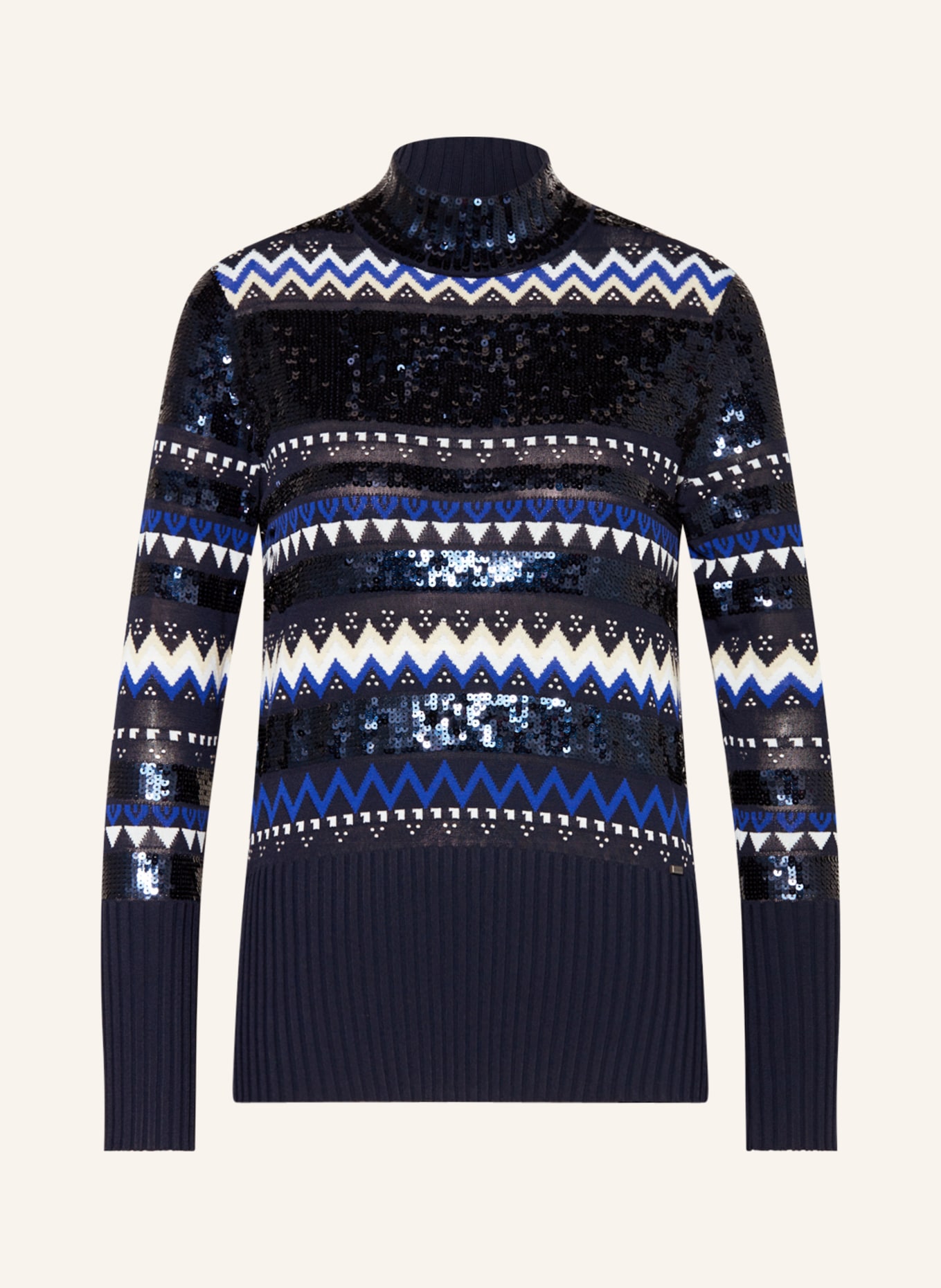 TED BAKER Sweater LIMARA with sequins, Color: DARK BLUE/ WHITE (Image 1)
