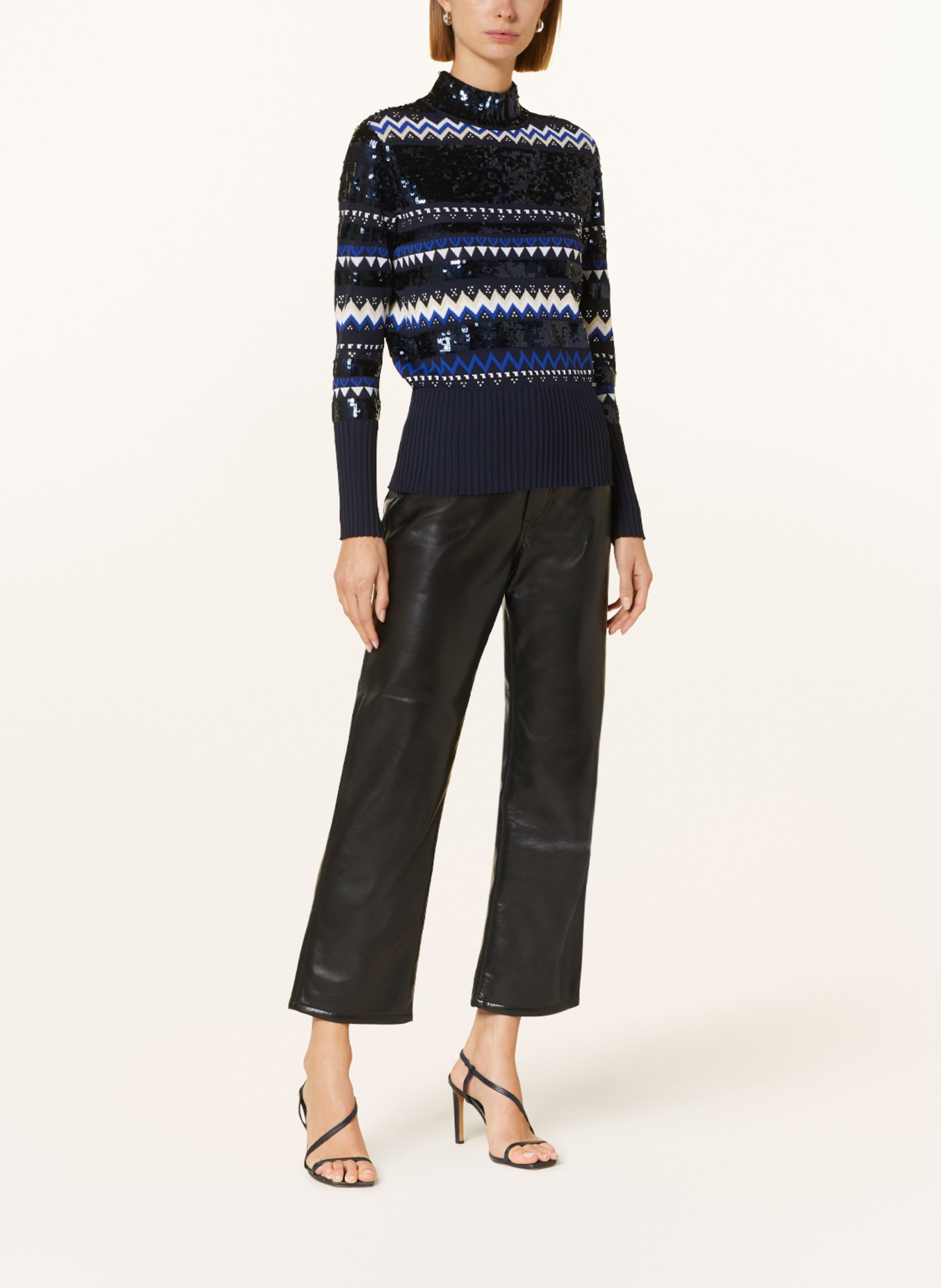 TED BAKER Sweater LIMARA with sequins, Color: DARK BLUE/ WHITE (Image 2)