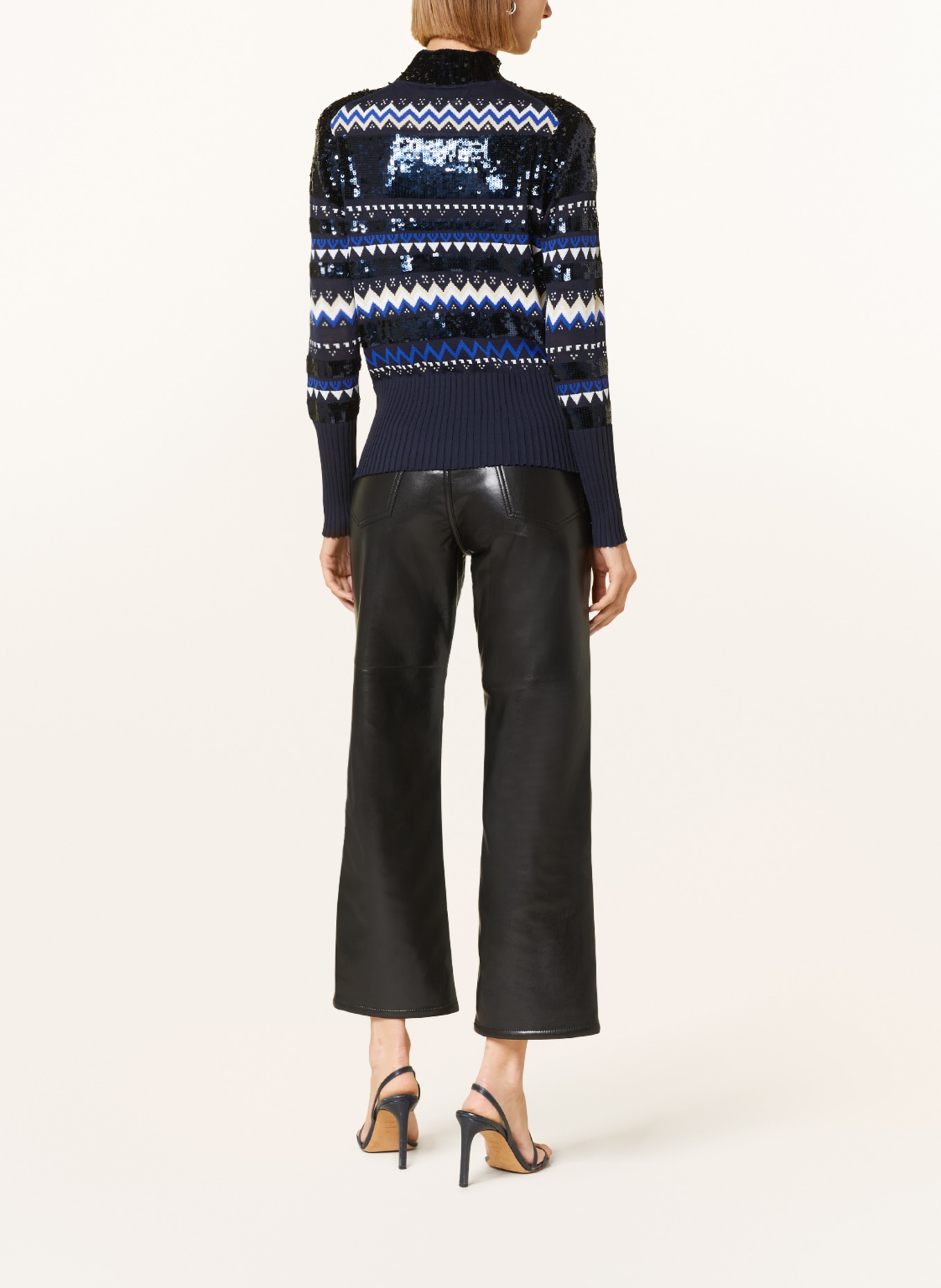 TED BAKER Sweater LIMARA with sequins, Color: DARK BLUE/ WHITE (Image 3)
