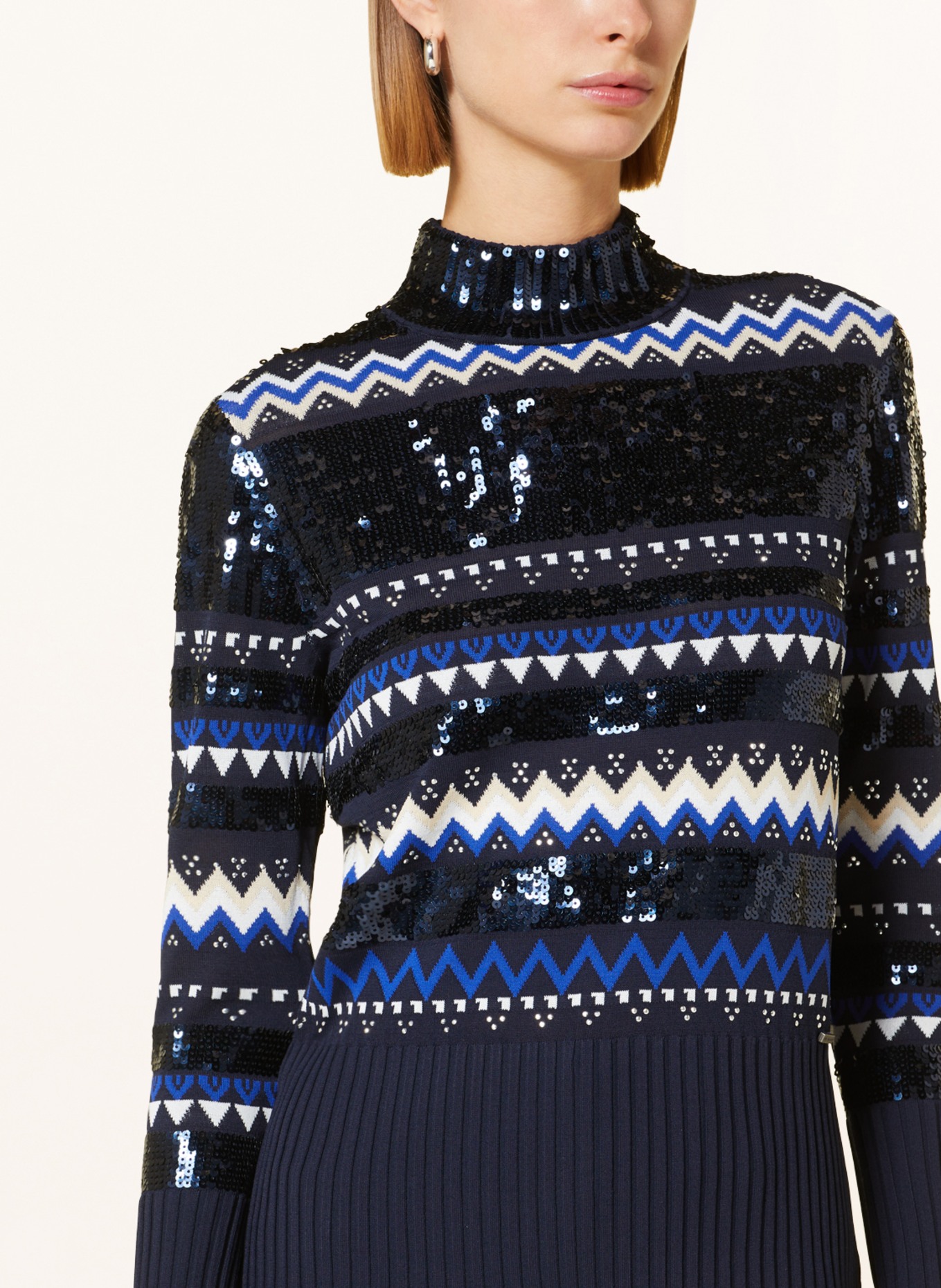 TED BAKER Sweater LIMARA with sequins, Color: DARK BLUE/ WHITE (Image 4)