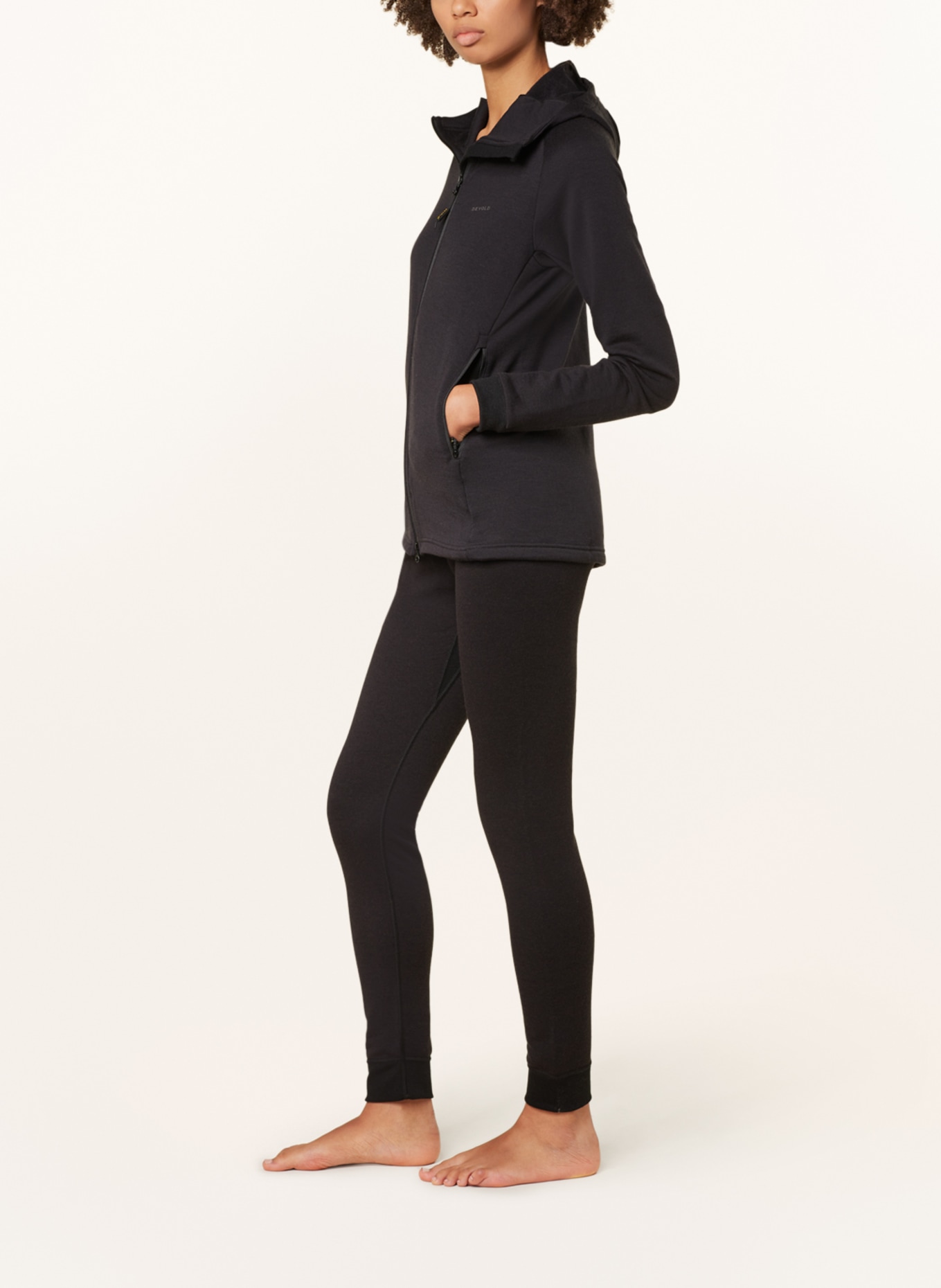DEVOLD Functional baselayer trousers NIBBA made of merino wool, Color: BLACK (Image 4)