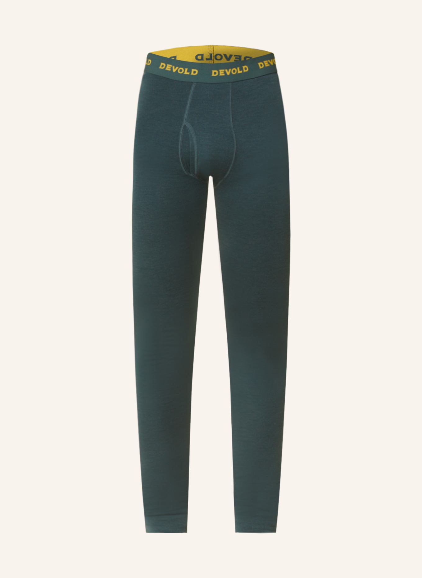 DEVOLD Functional baselayer trousers EXPEDITION made of merino wool, Color: DARK GREEN (Image 1)