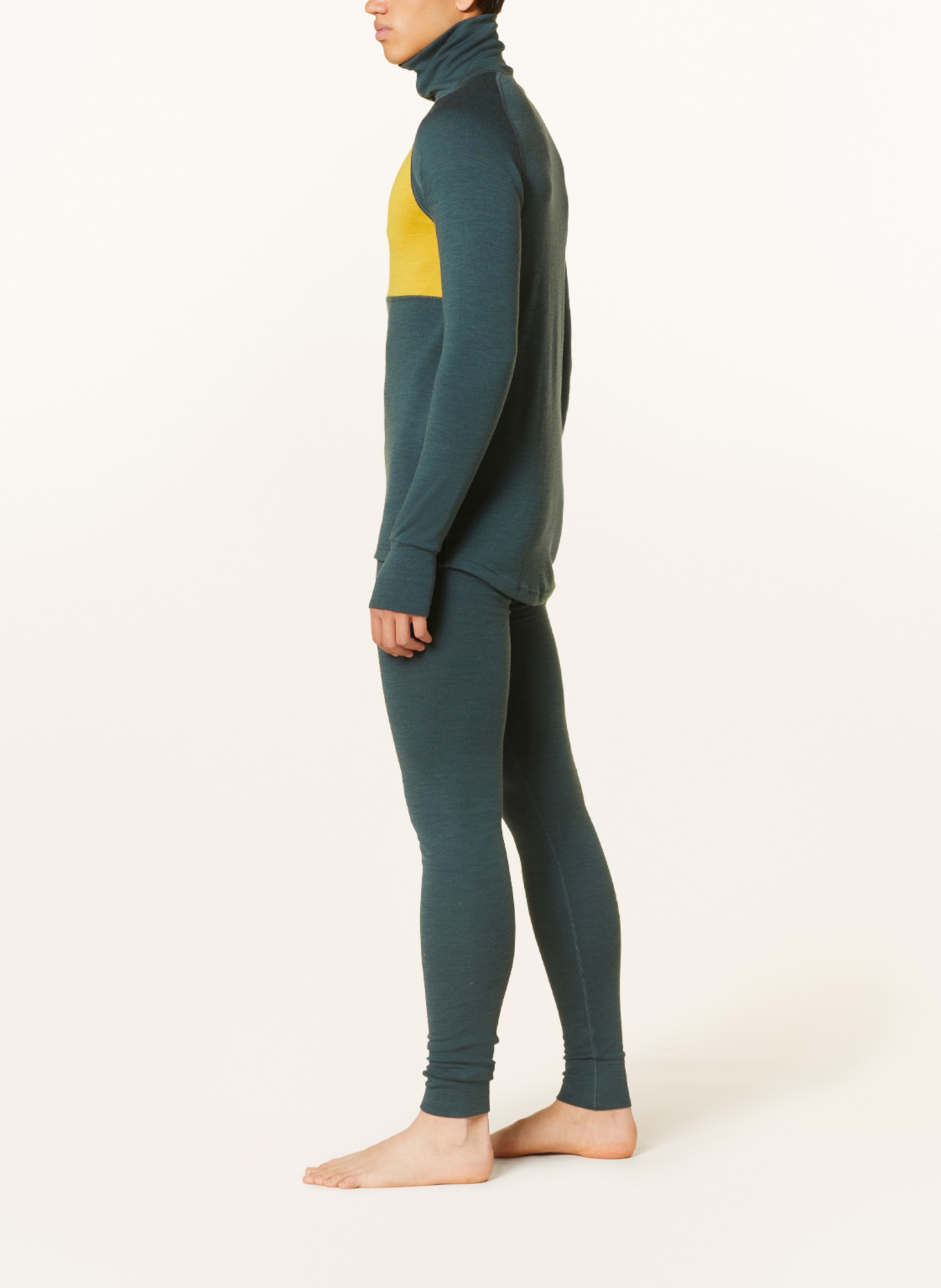 DEVOLD Functional baselayer trousers EXPEDITION made of merino wool, Color: DARK GREEN (Image 4)