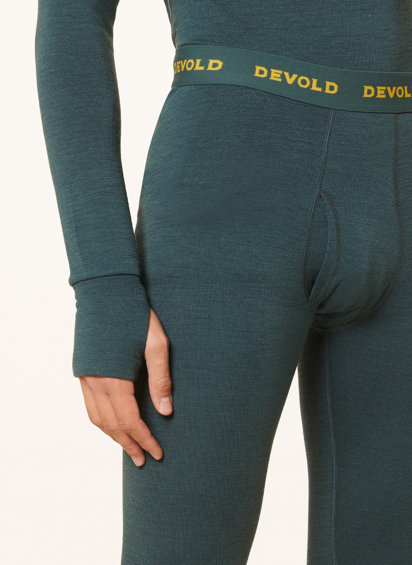DEVOLD Functional baselayer trousers EXPEDITION made of merino wool, Color: DARK GREEN (Image 5)