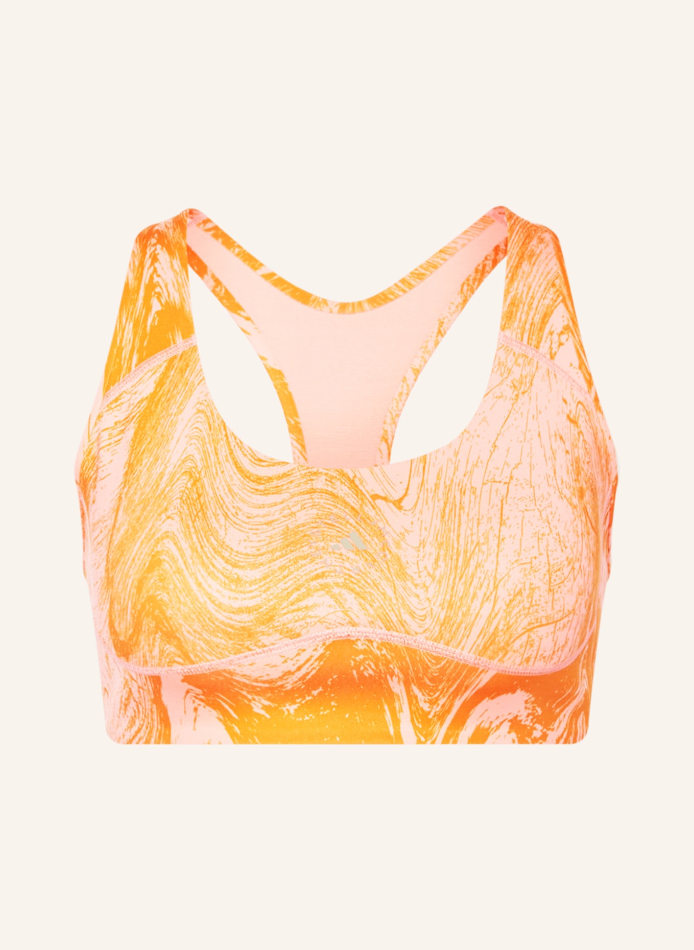 adidas by Stella McCartney Sports bra TRUE PROPOSE with mesh, Color: PINK/ ORANGE (Image 1)