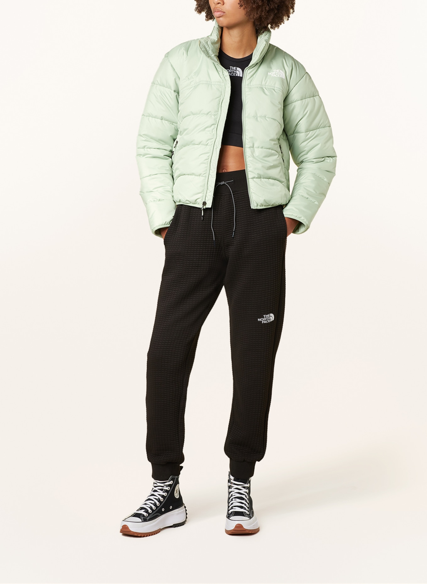 THE NORTH FACE Quilted jacket, Color: LIGHT GREEN (Image 2)
