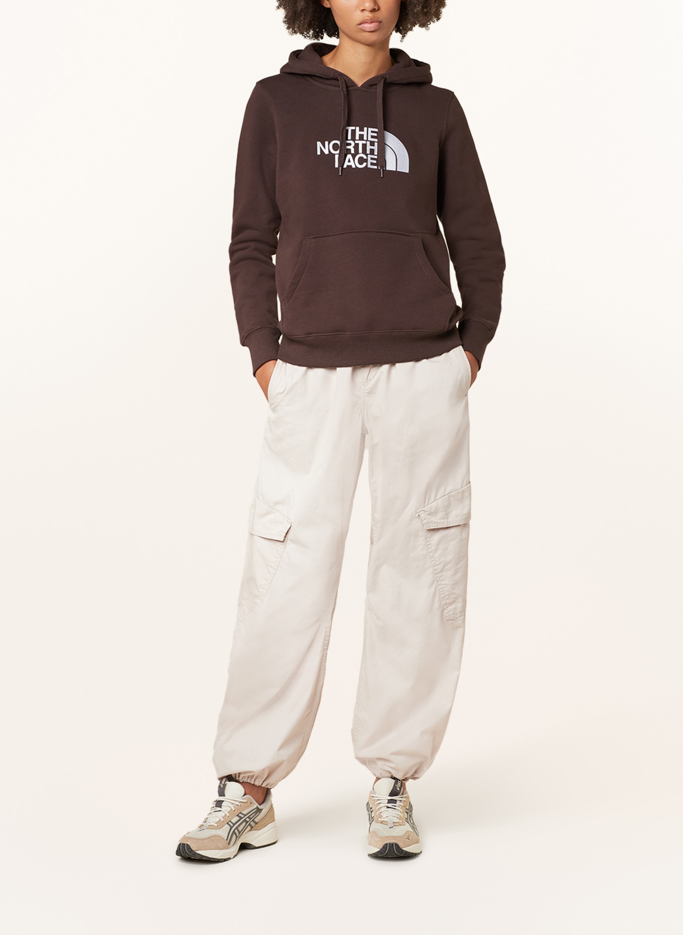 THE NORTH FACE Hoodie DREW, Color: BROWN/ LIGHT GRAY (Image 2)