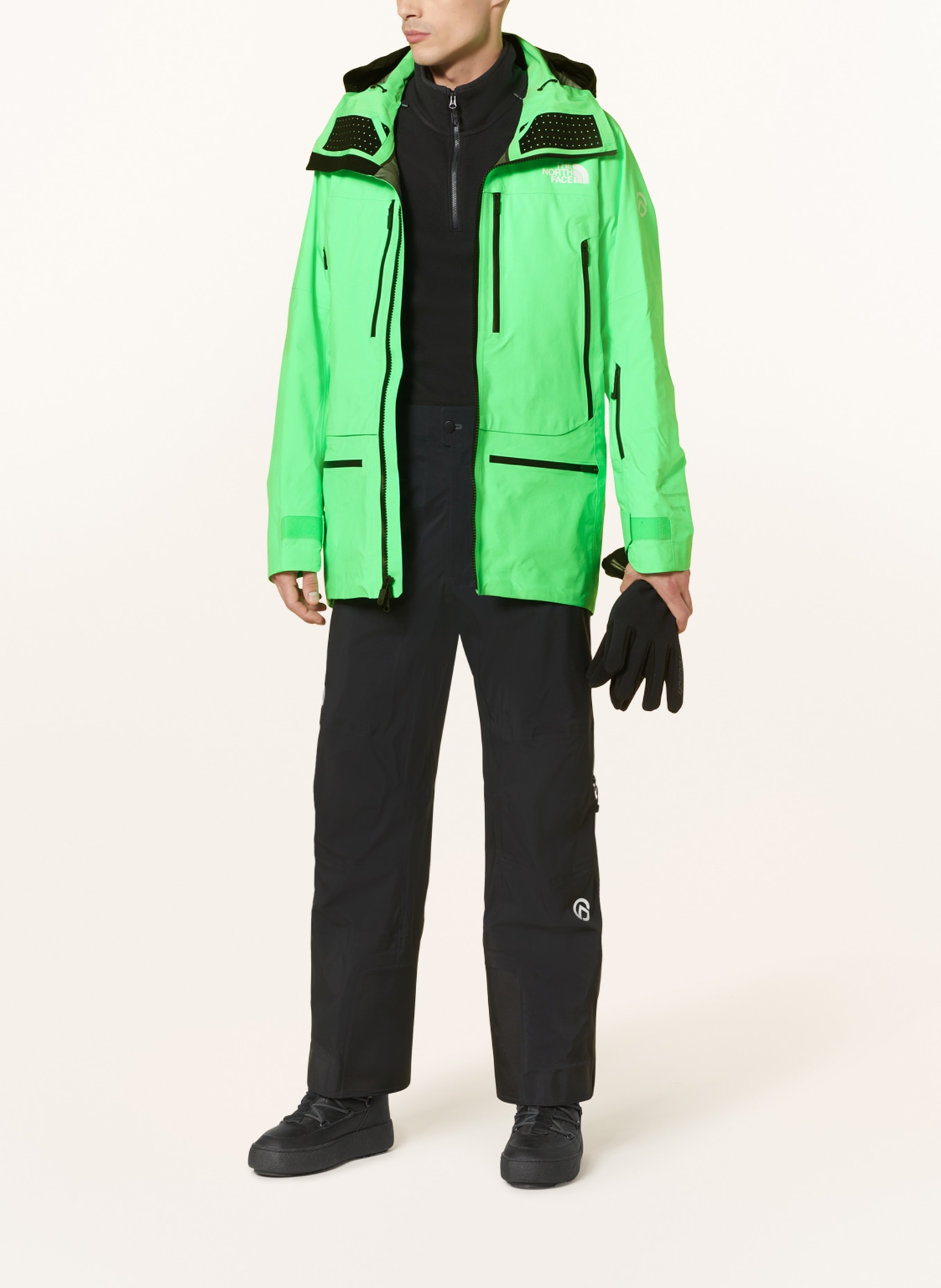 THE NORTH FACE Ski jacket SUMMIT TSIRKU GORE-TEX®, Color: NEON GREEN (Image 2)