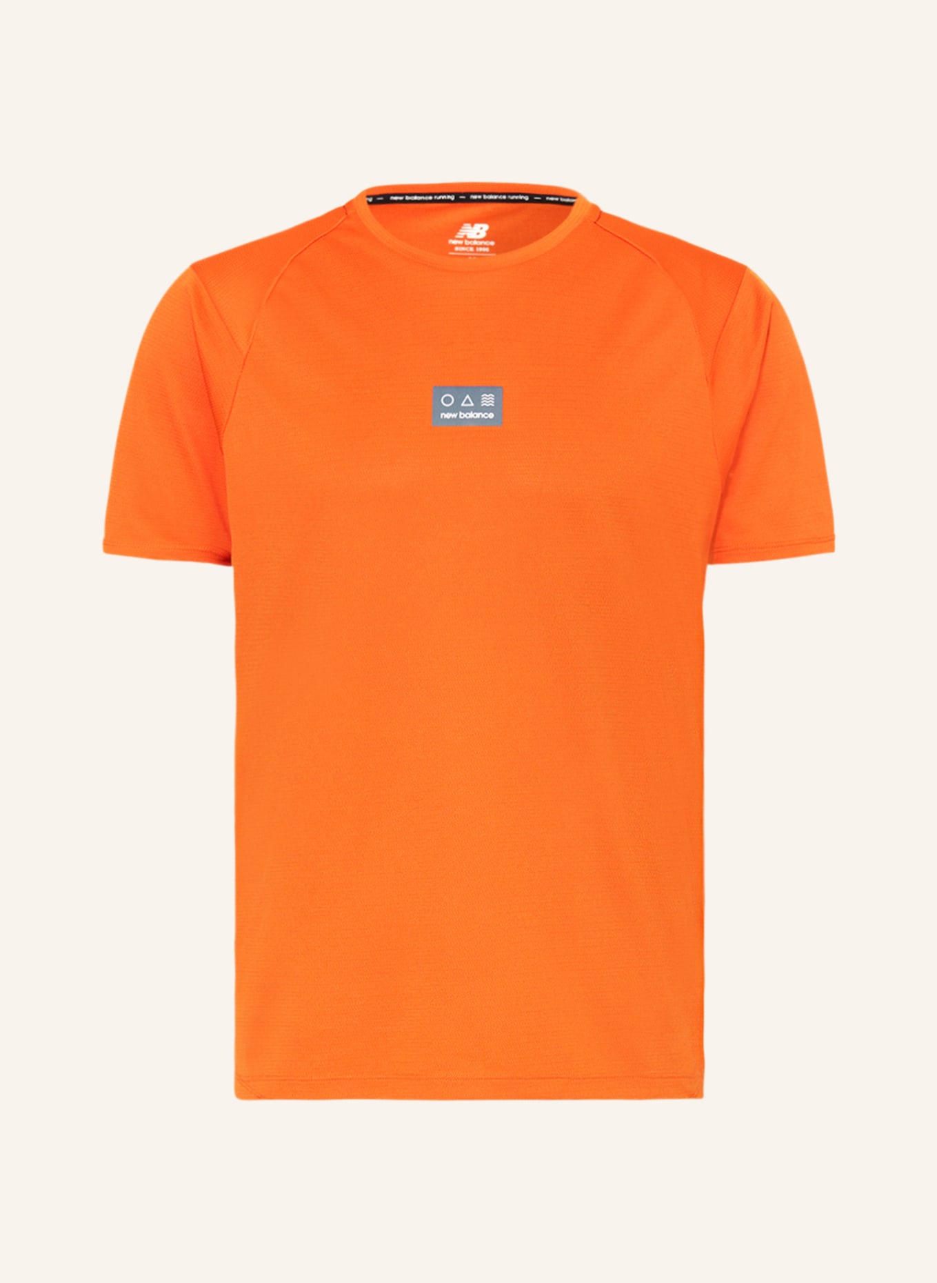 new balance Running shirt IMPACT RUN AT N-VENT, Color: ORANGE (Image 1)