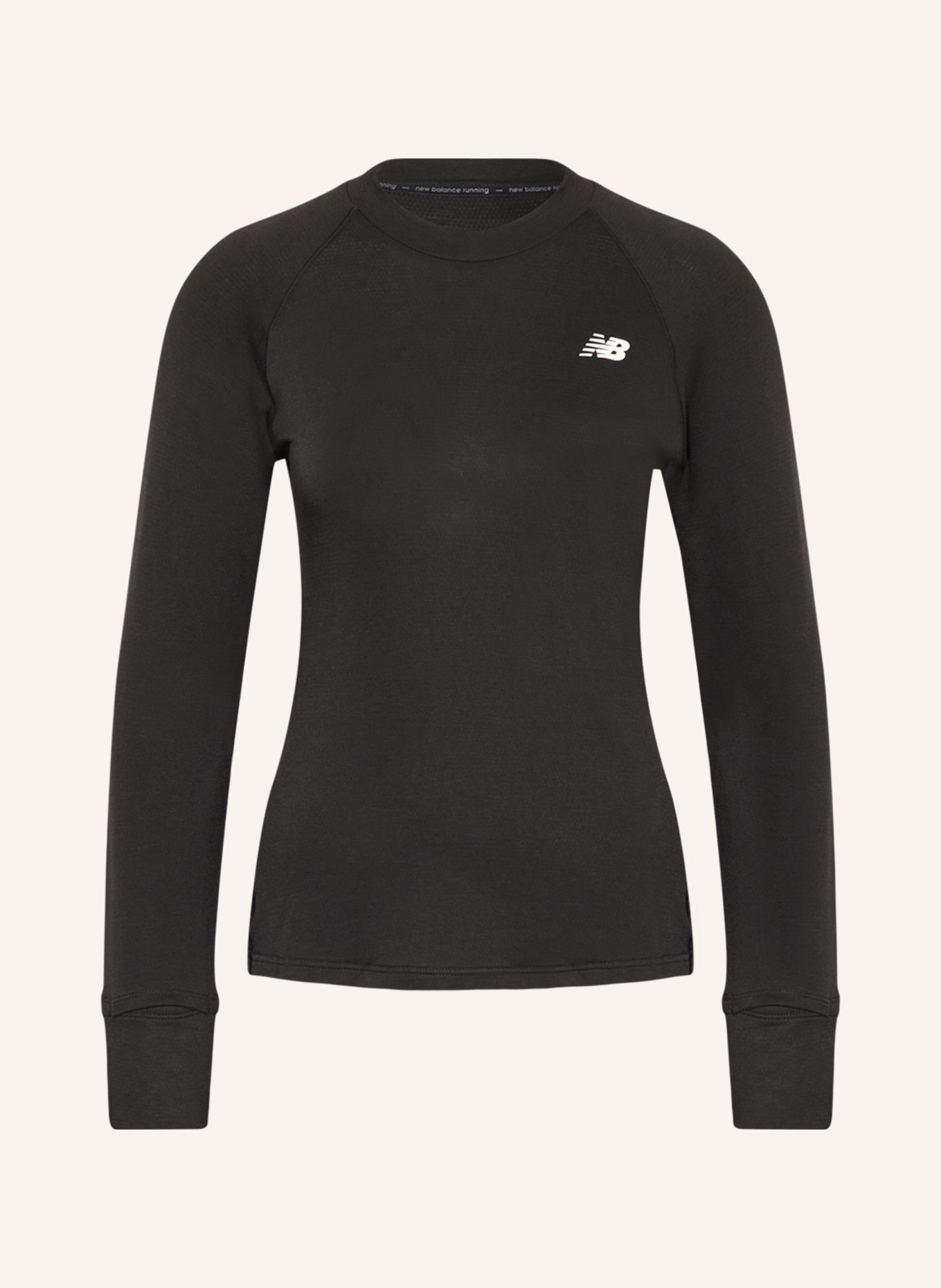 new balance Running shirt Q SPEED 1NTRO Fitted fit, Color: BLACK/ ECRU (Image 1)