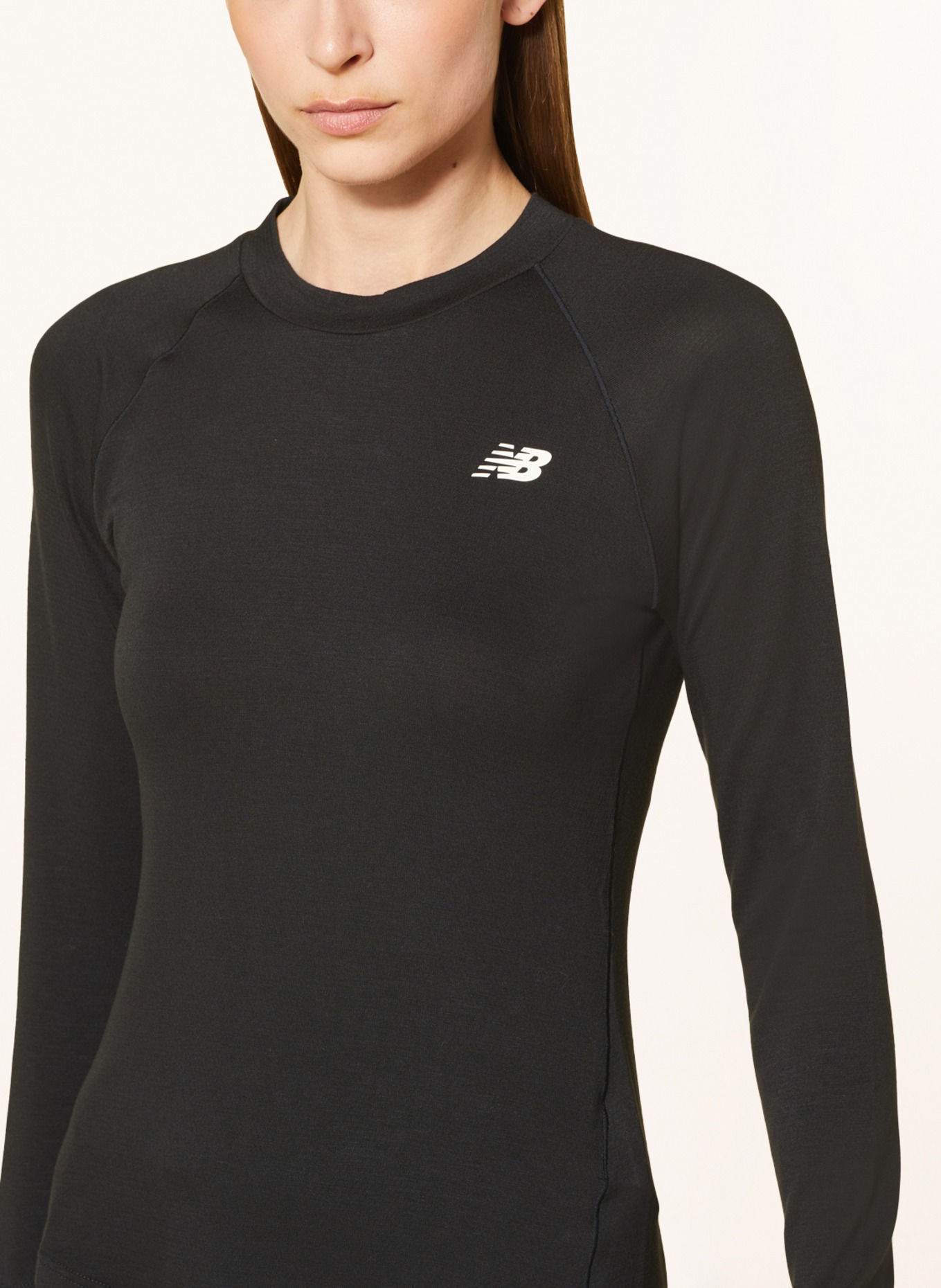 new balance Running shirt Q SPEED 1NTRO Fitted fit, Color: BLACK/ ECRU (Image 4)