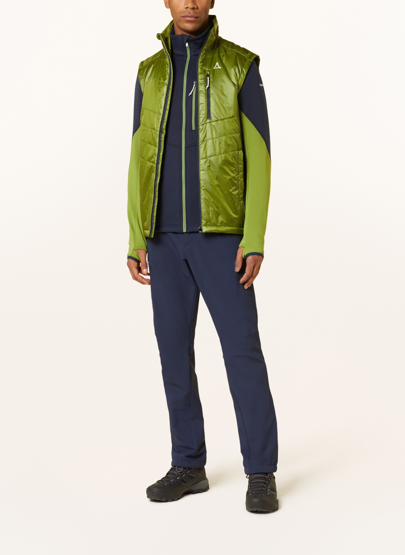 Schöffel Hybrid quilted jacket STAMS, Color: GREEN (Image 2)
