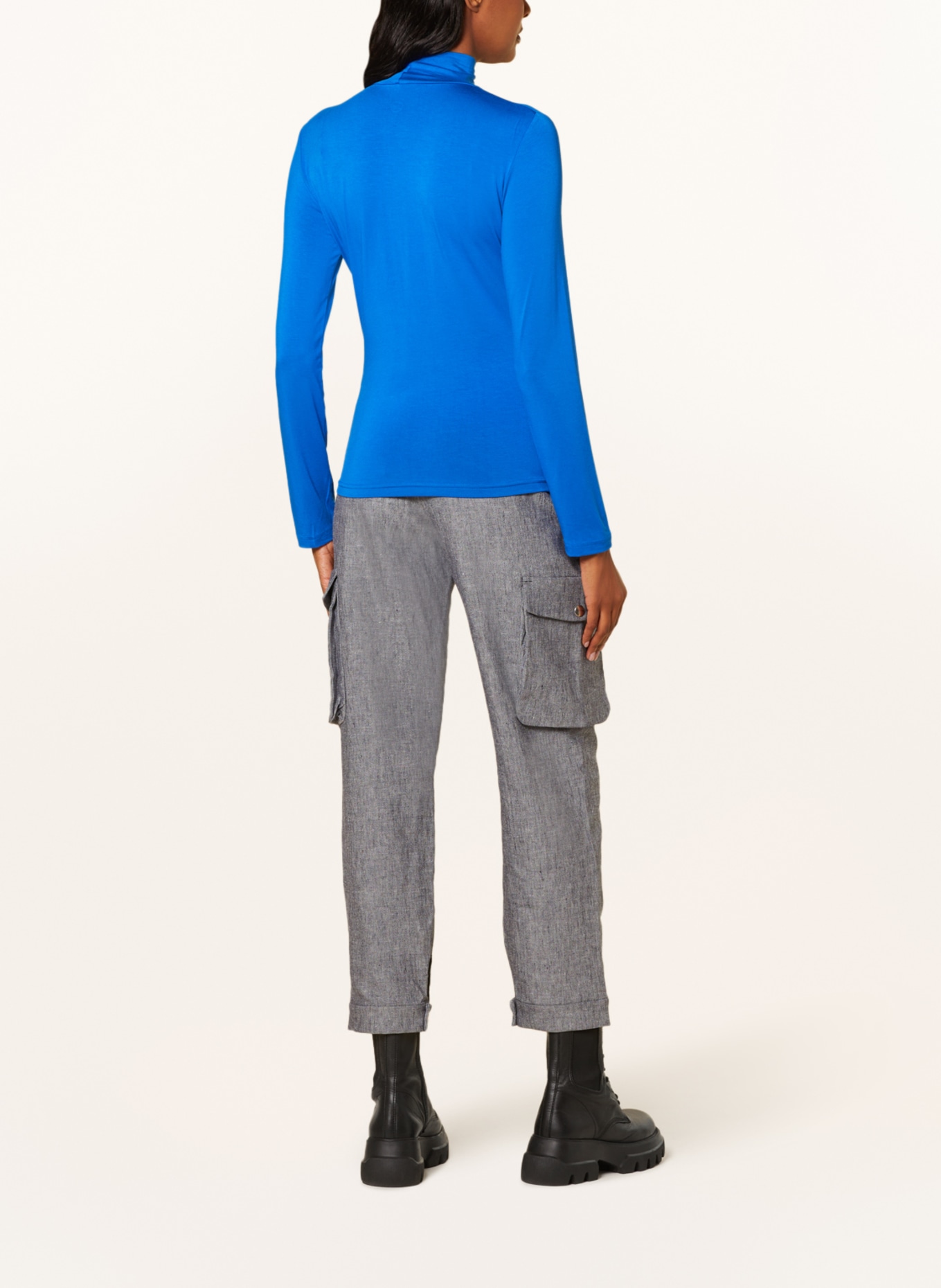 BOVIVA Turtleneck shirt, Color: BLUE (Image 3)