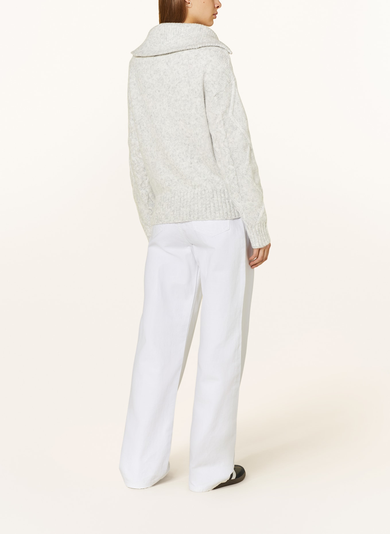 gina tricot Half-zip sweater, Color: LIGHT GRAY (Image 3)
