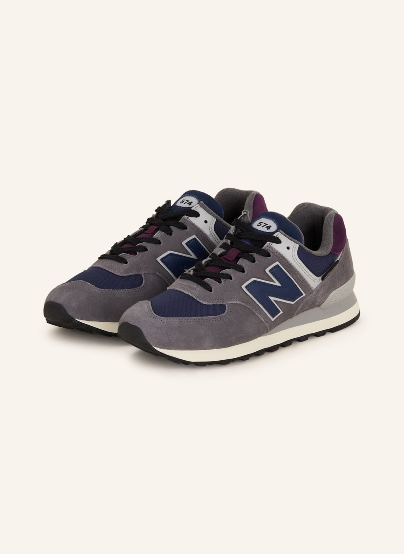 new balance Sneakers 574, Color: GRAY/ BLUE/ PURPLE (Image 1)