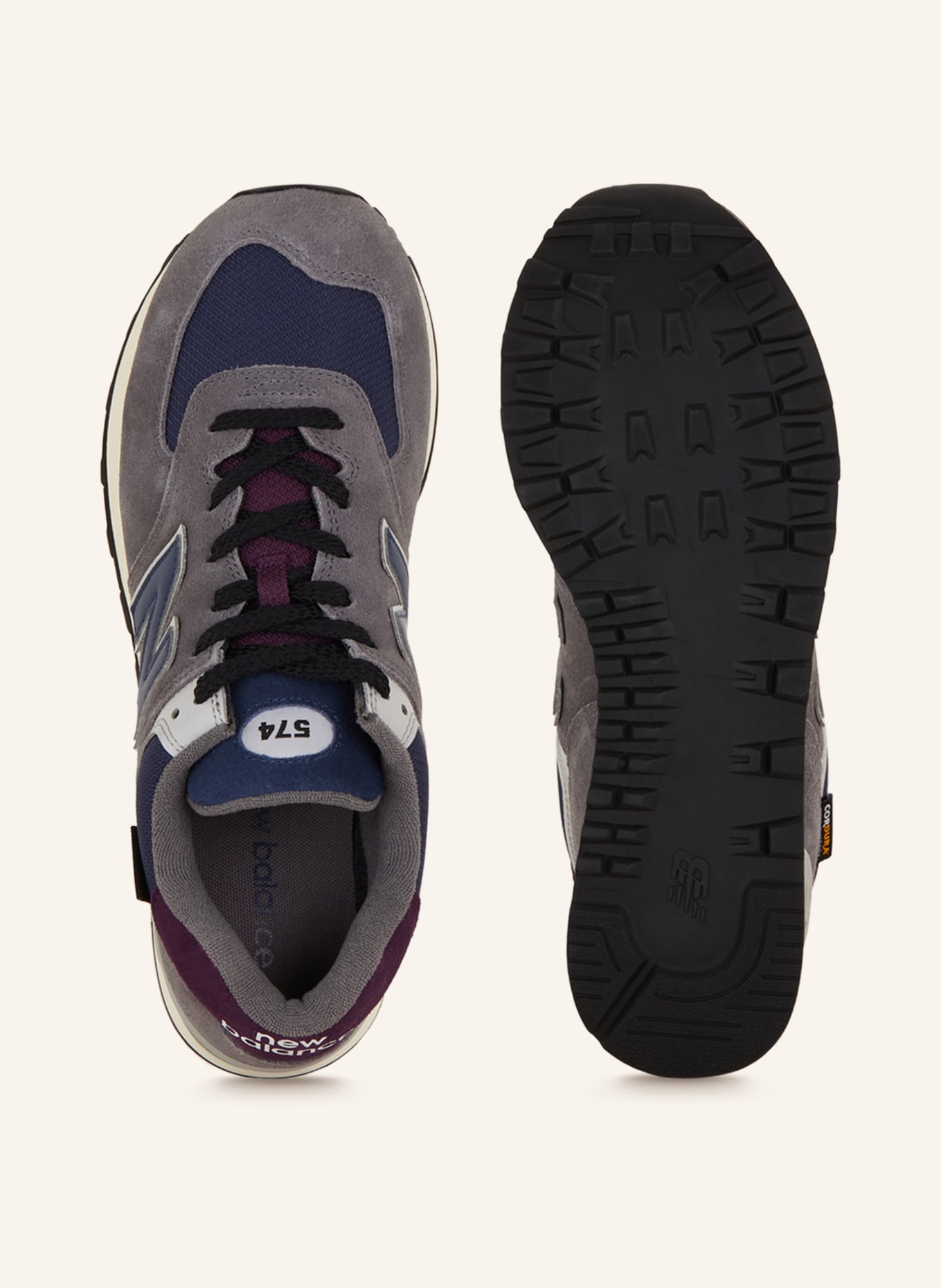 new balance Sneaker 574, Farbe: GRAU/ BLAU/ LILA (Bild 5)