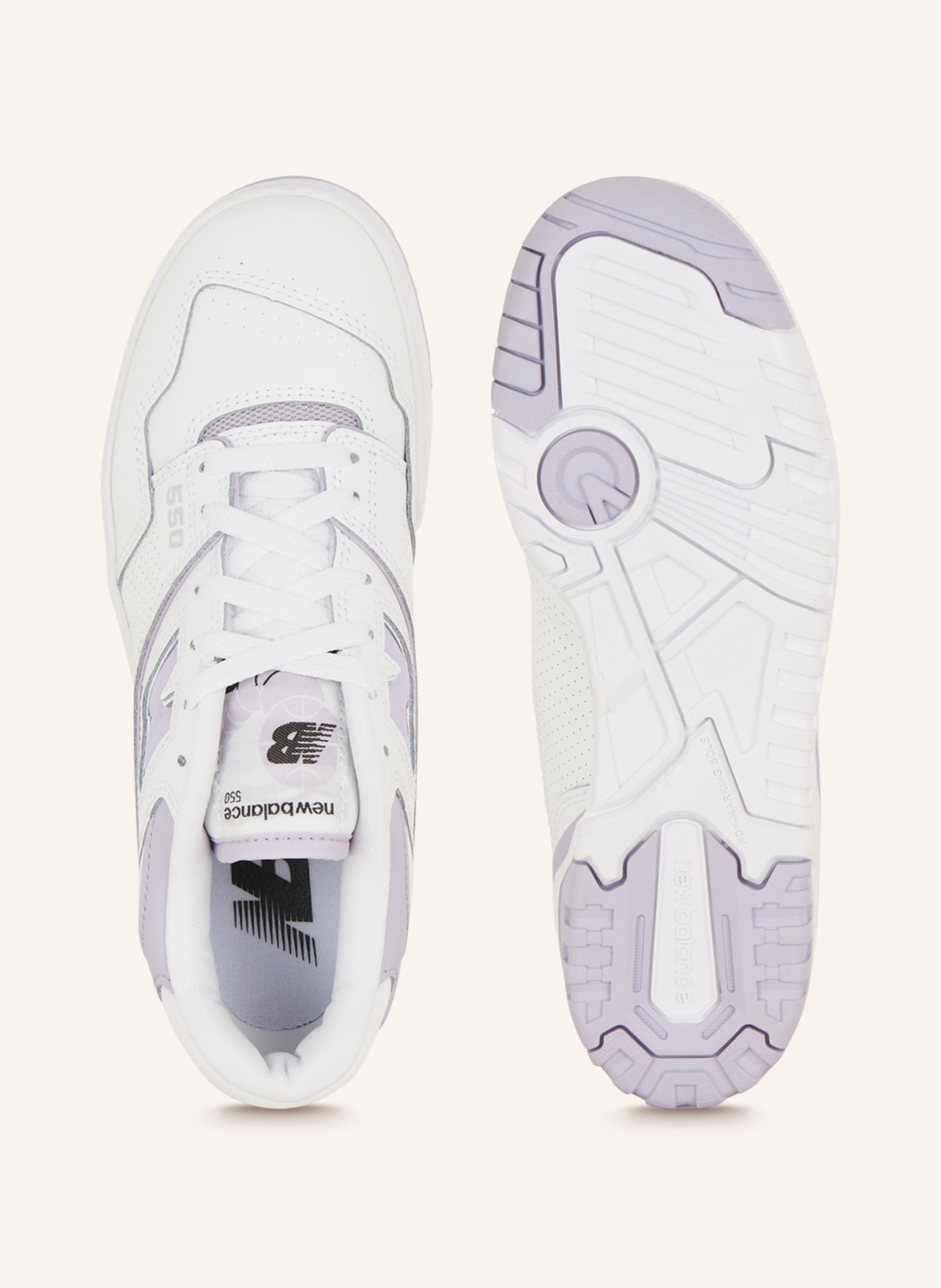 new balance Sneakers BBW550BV, Color: WHITE/ LIGHT PURPLE (Image 5)