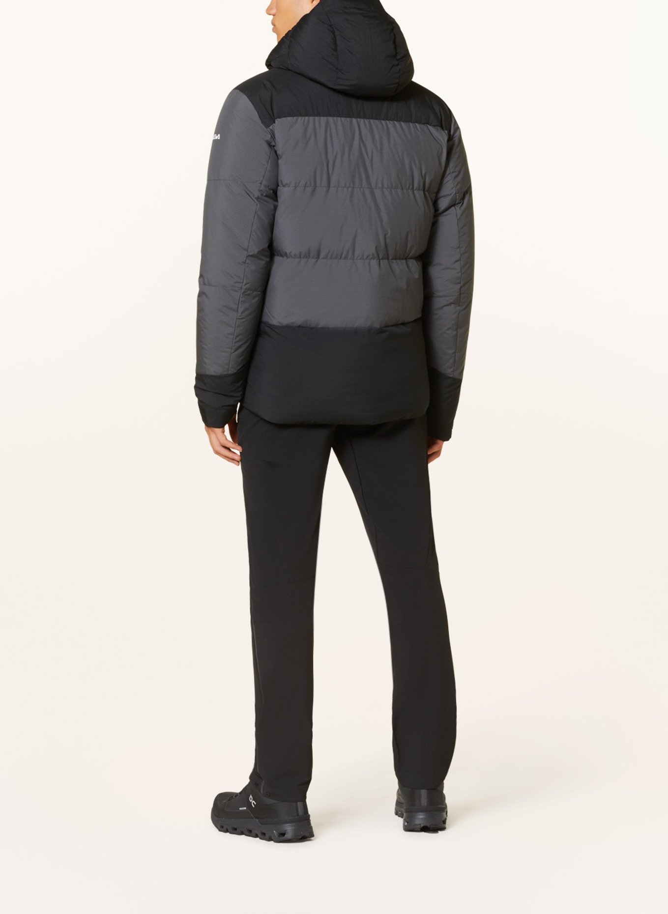 SALEWA Down jacket ORTLES, Color: BLACK/ DARK GRAY (Image 3)