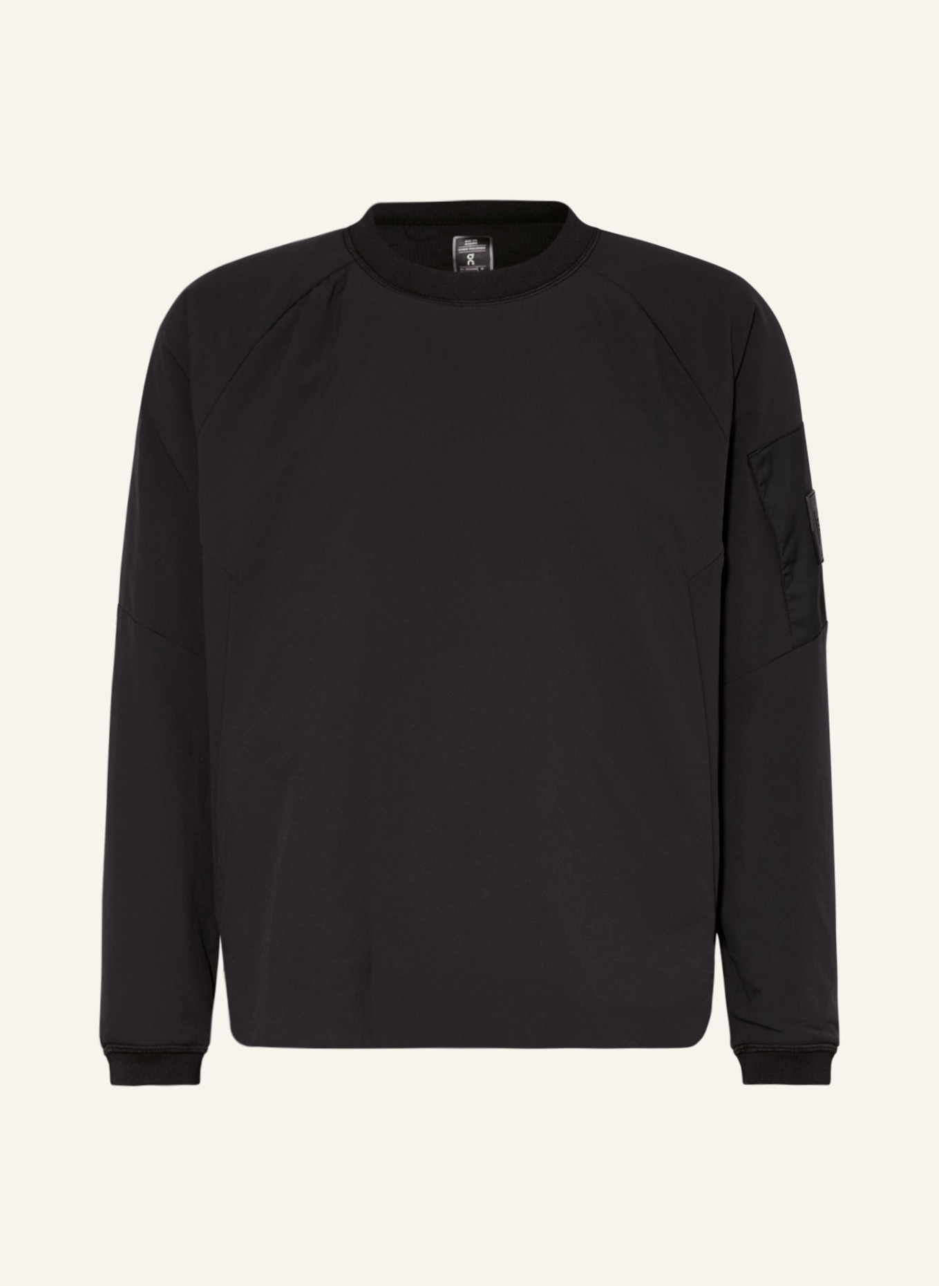 On Sweatshirt, Color: BLACK (Image 1)