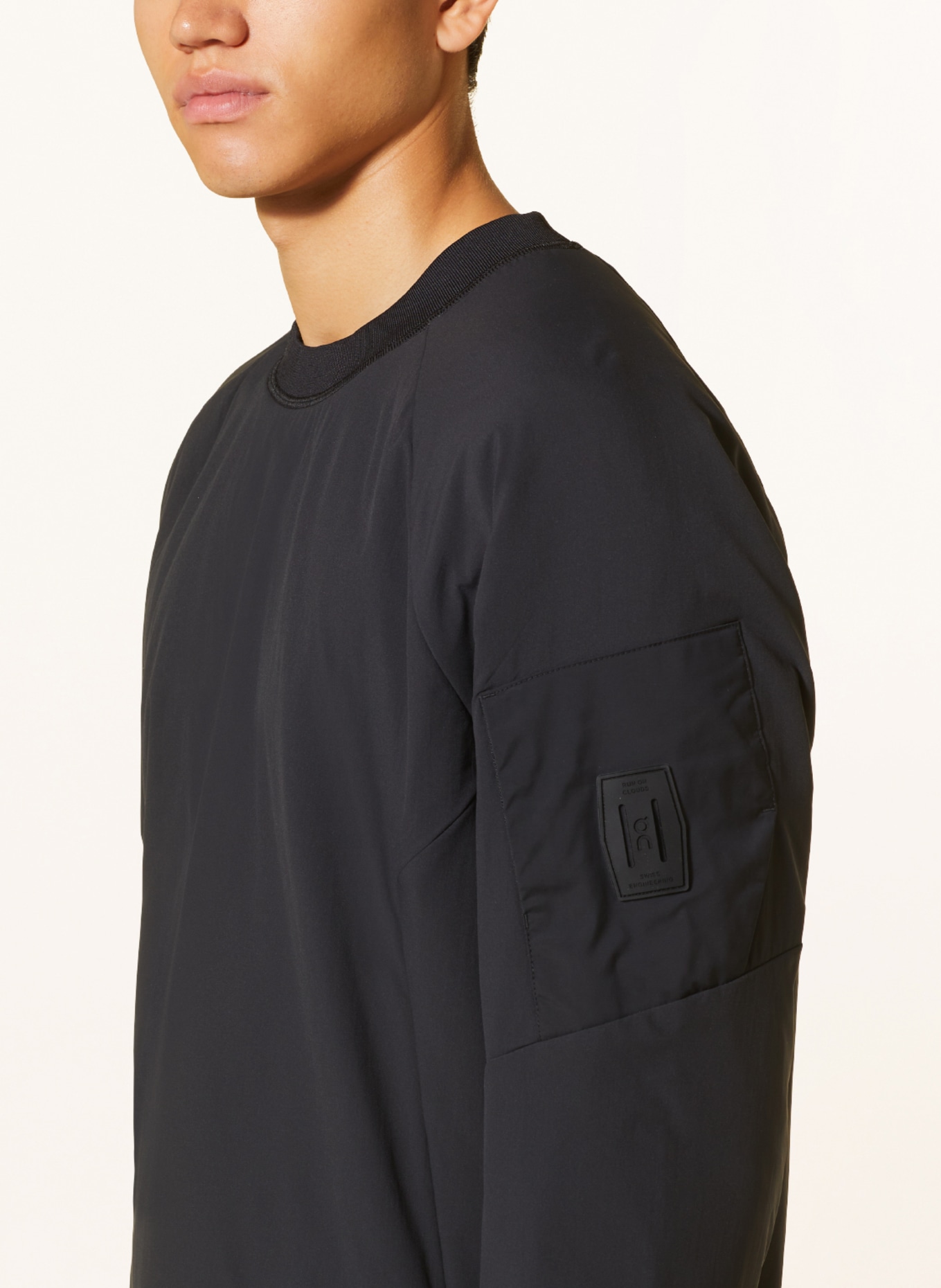 On Sweatshirt, Color: BLACK (Image 4)