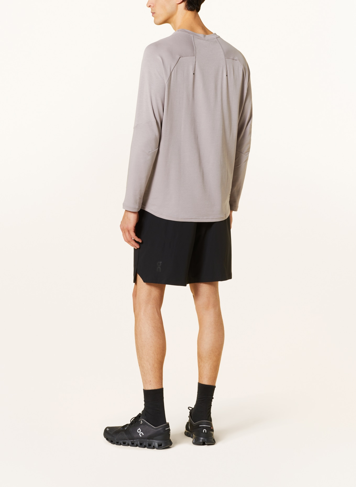 On Long sleeve shirt FOCUS LONG-T, Color: GRAY (Image 3)