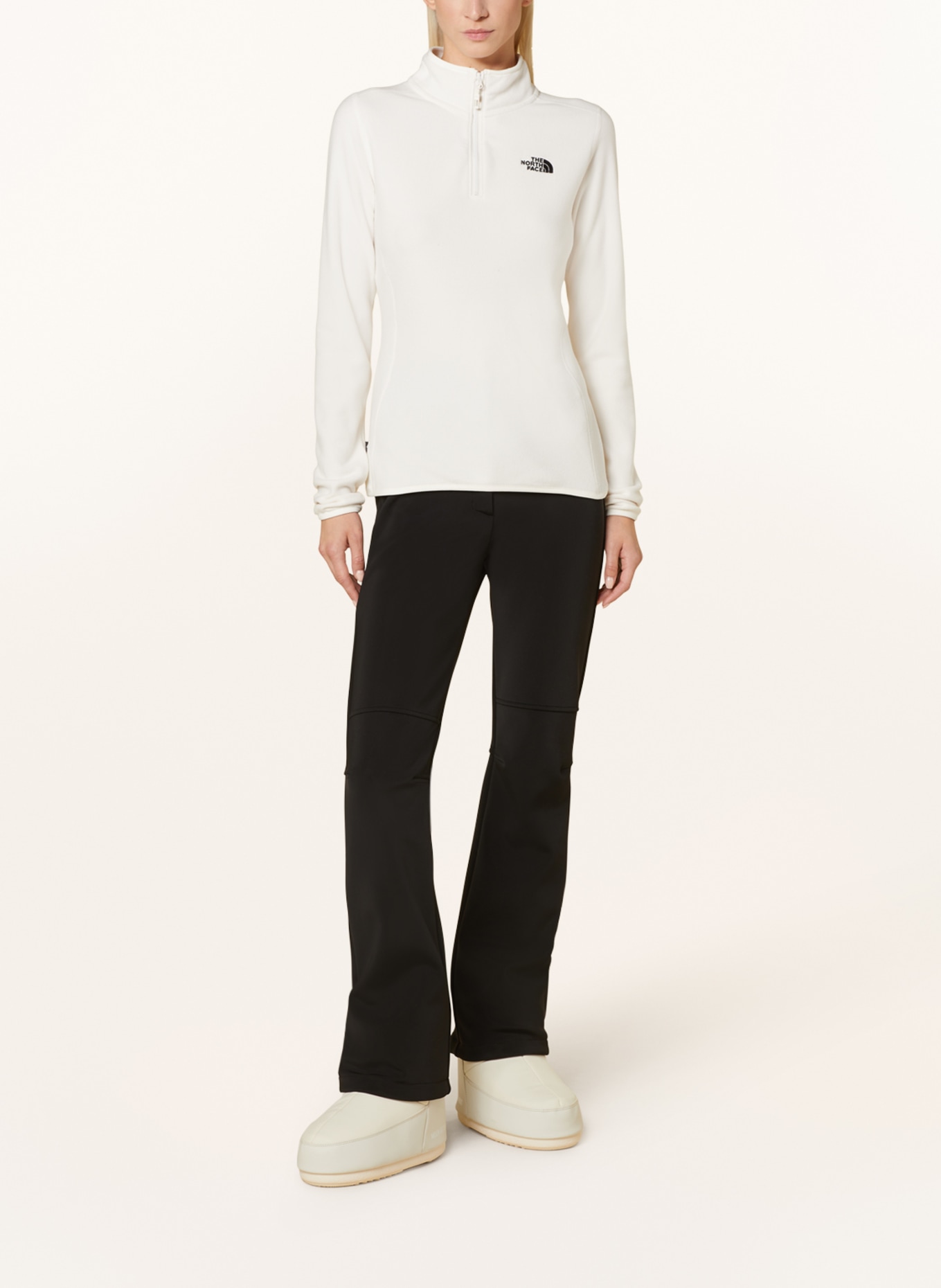 THE NORTH FACE Fleece half-zip sweater 100 GLACIER, Color: WHITE (Image 2)