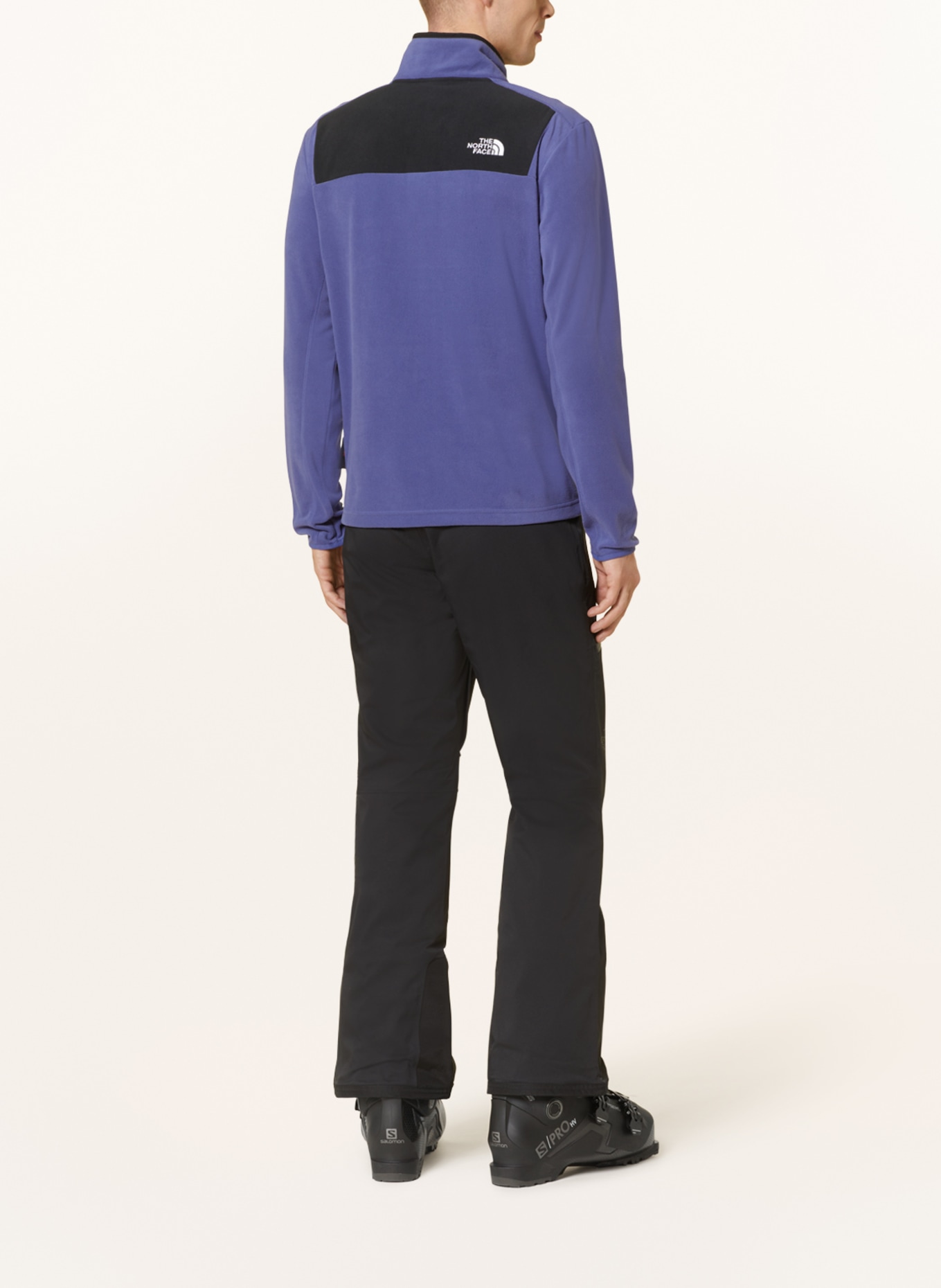 THE NORTH FACE Fleece half-zip sweater HOMESAFE, Color: PURPLE/ DARK GRAY (Image 3)
