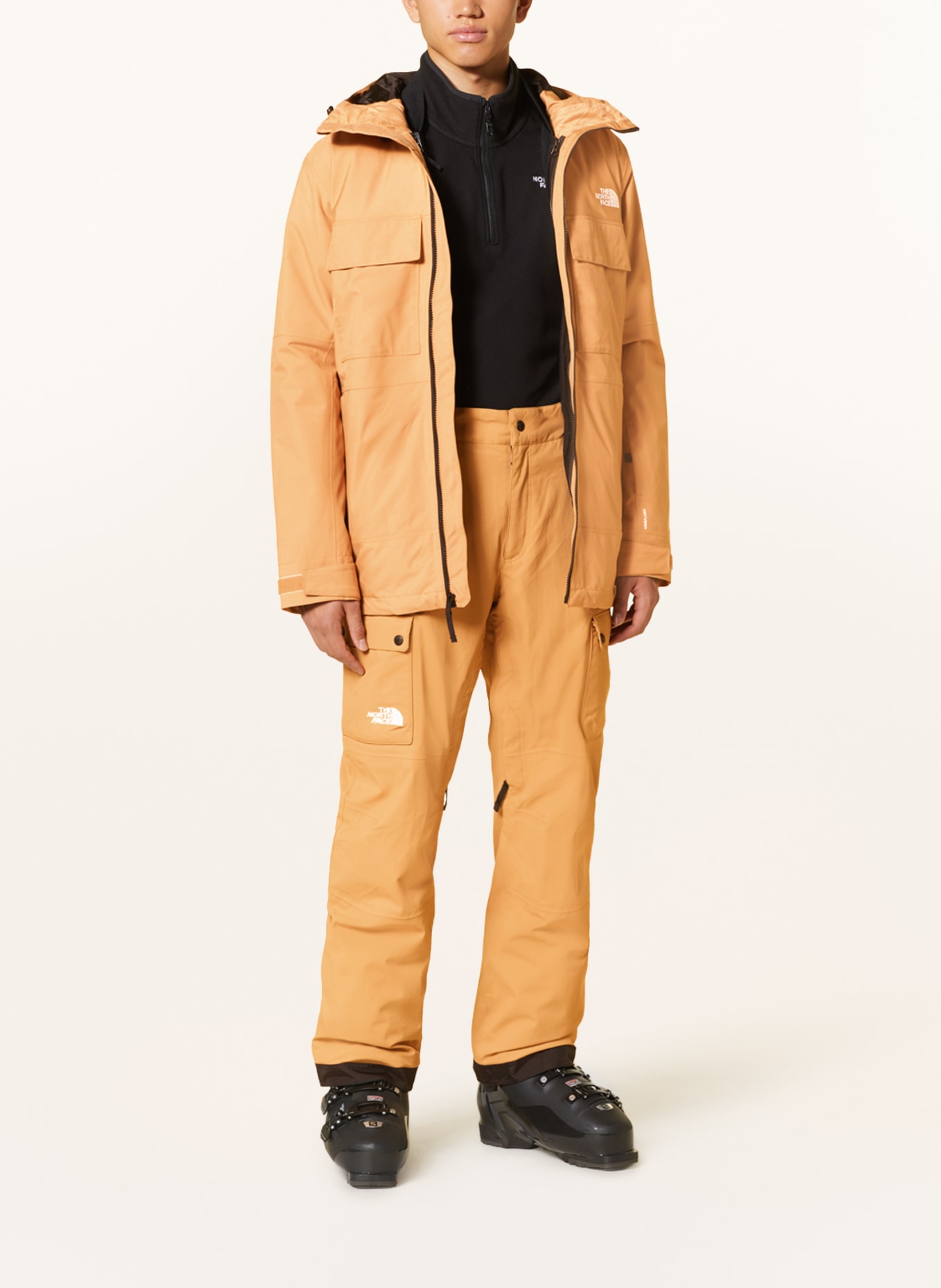 THE NORTH FACE Ski jacket FOURBARREL TRICLIMATE, Color: DARK YELLOW (Image 2)