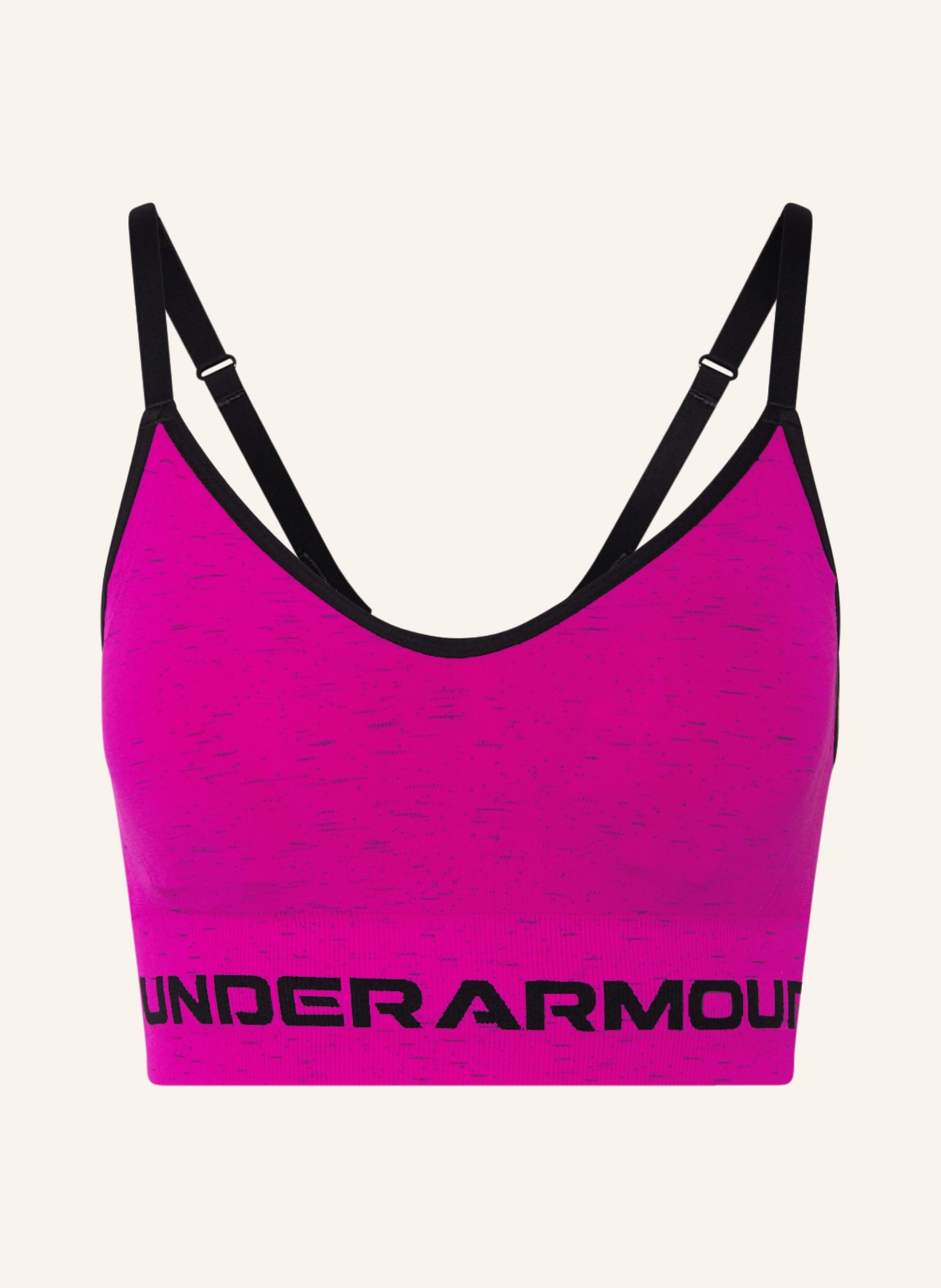 UNDER ARMOUR Sport-BH SEAMLESS LOW LONG HEATHER in lila