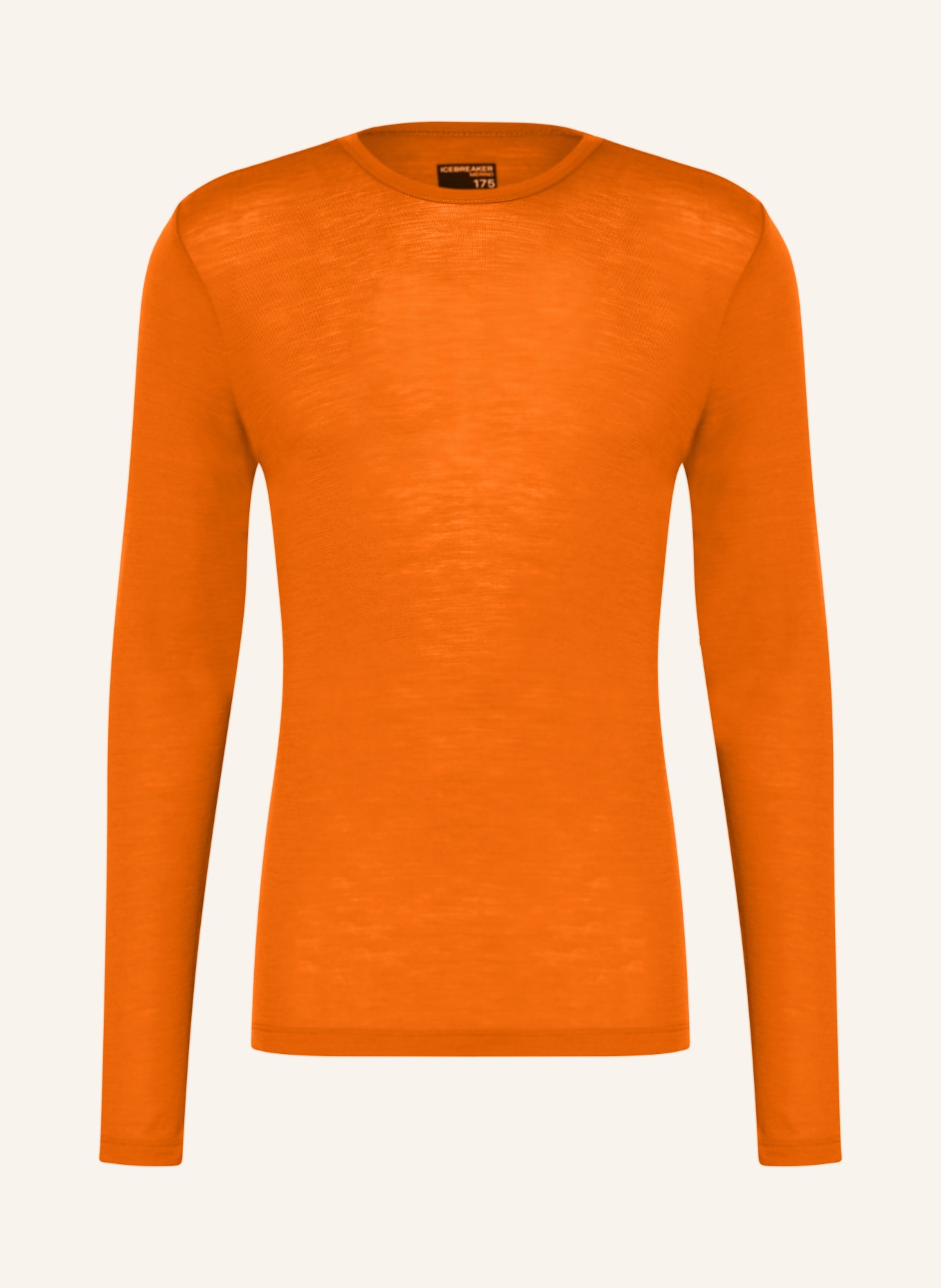 icebreaker Functional underwear shirt 175 EVERYDAY in merino wool, Color: ORANGE (Image 1)