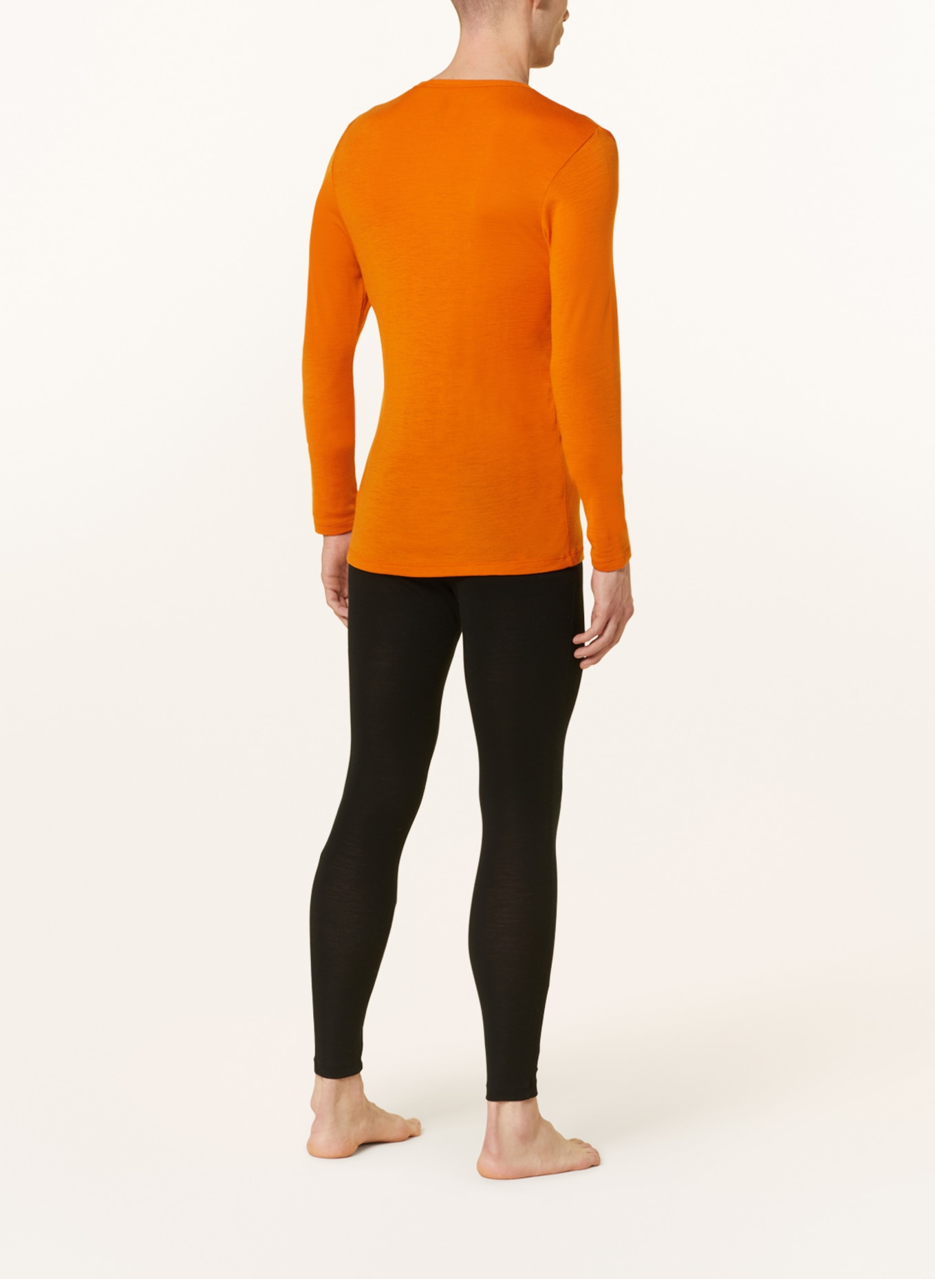 icebreaker Functional underwear shirt 175 EVERYDAY in merino wool, Color: ORANGE (Image 3)