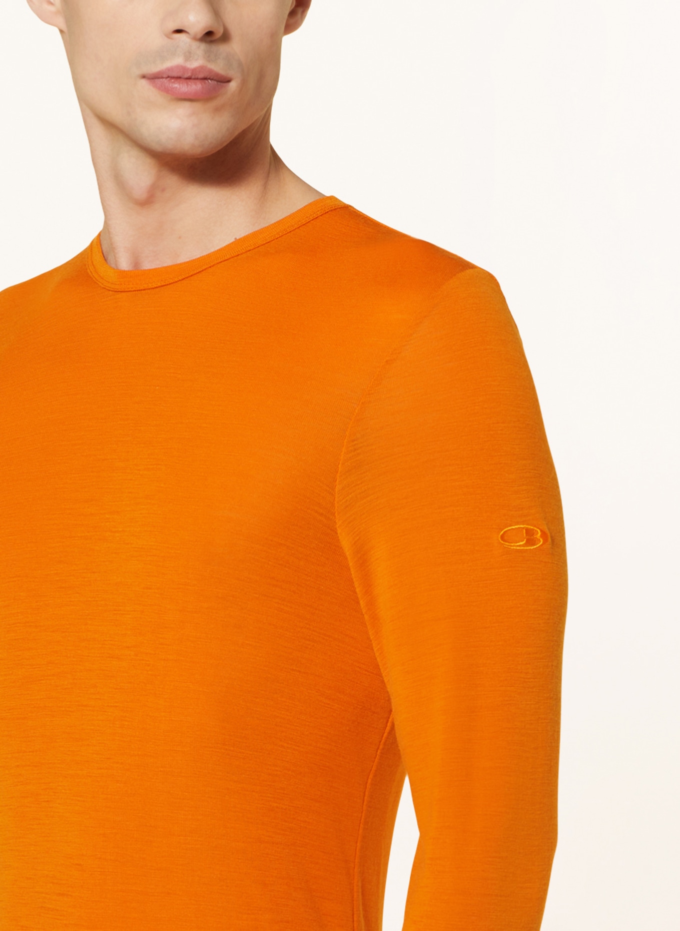 icebreaker Functional underwear shirt 175 EVERYDAY in merino wool, Color: ORANGE (Image 4)