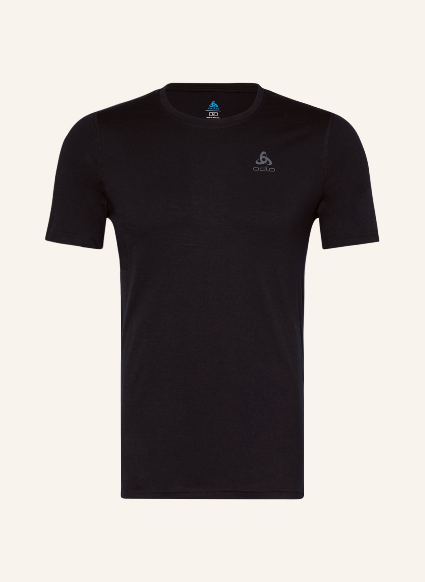 odlo T-shirt in merino wool, Color: BLACK (Image 1)