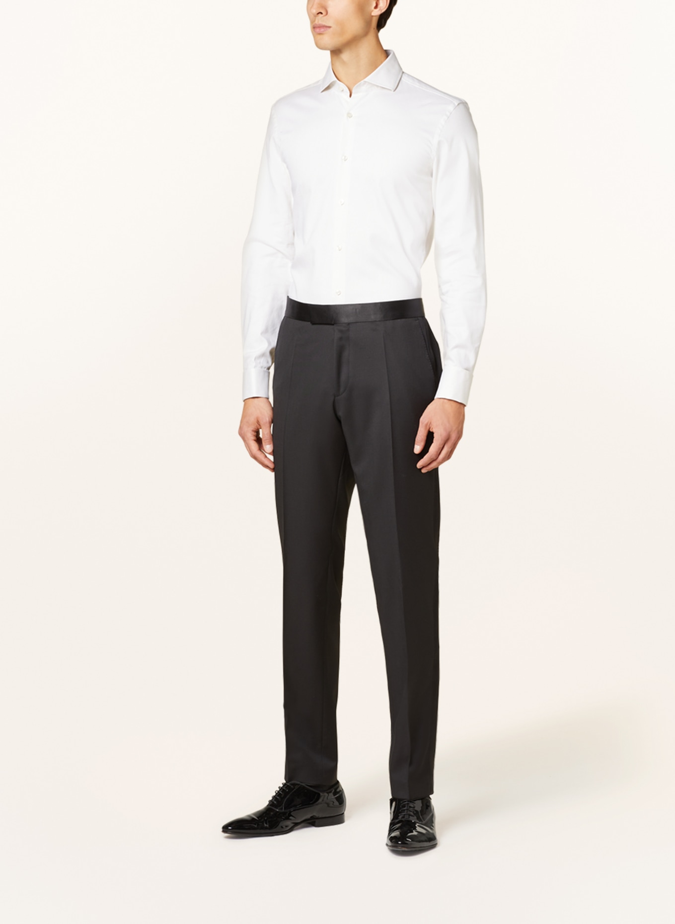 BOSS Hemd HANK Slim Fit mit Umschlagmanschette, Farbe: CREME (Bild 4)