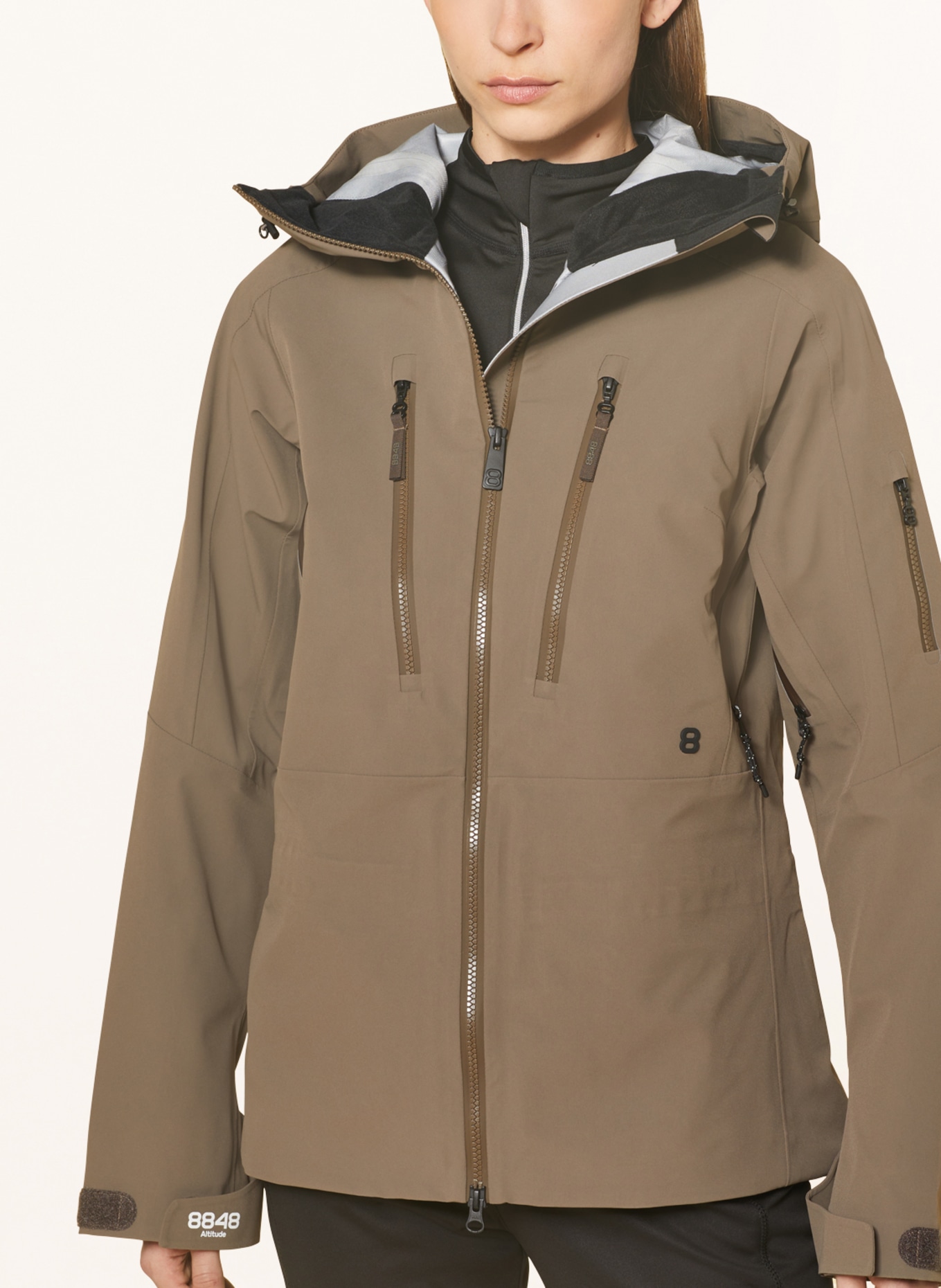 8848 Altitude Ski jacket POW 3.0, Color: LIGHT BROWN (Image 5)