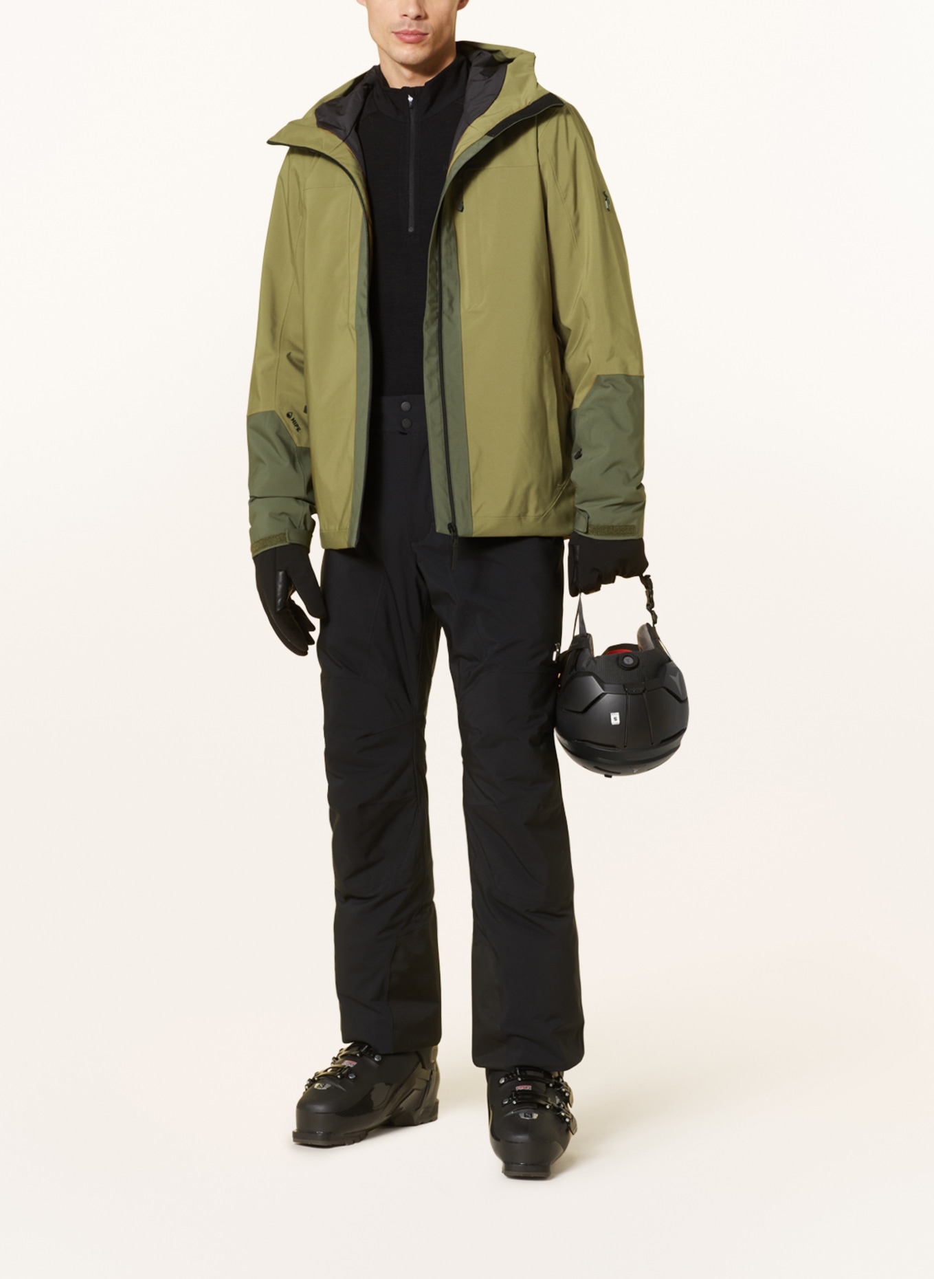 Peak Performance Ski jacket RIDER, Color: KHAKI (Image 2)