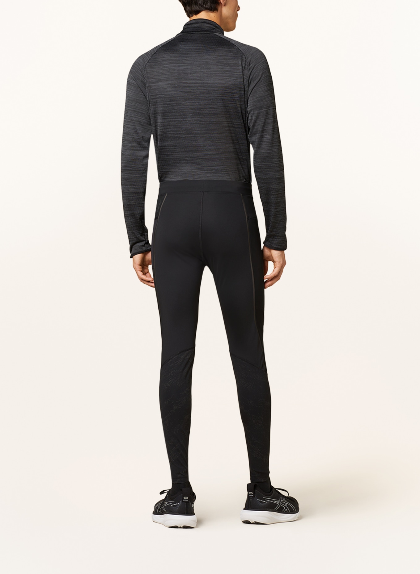 Odlo Zeroweight Warm Reflective Running Tights Men - black