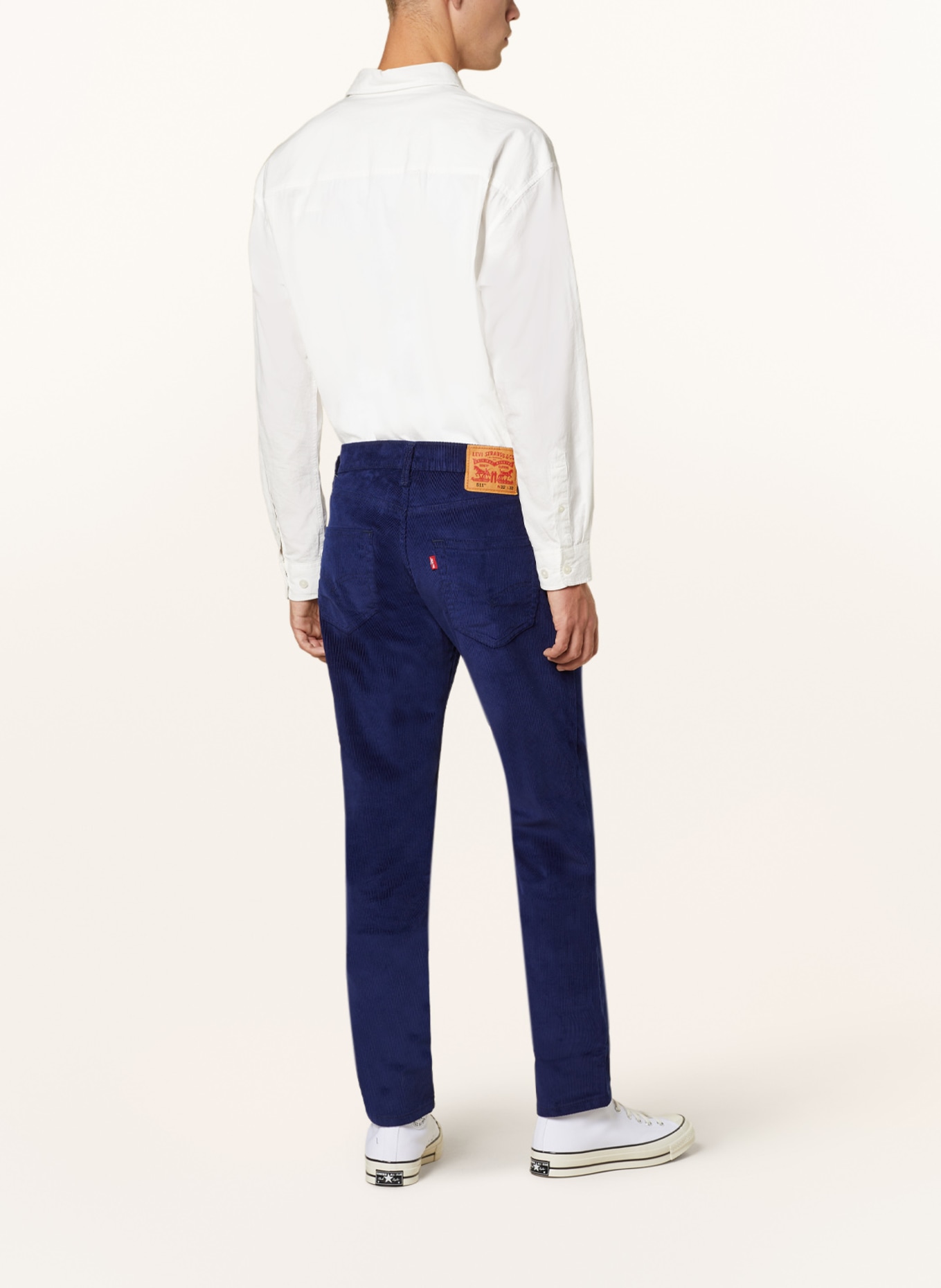 Levi's® Spodnie sztruksowe 511 slim fit, Kolor: GRANATOWY (Obrazek 3)