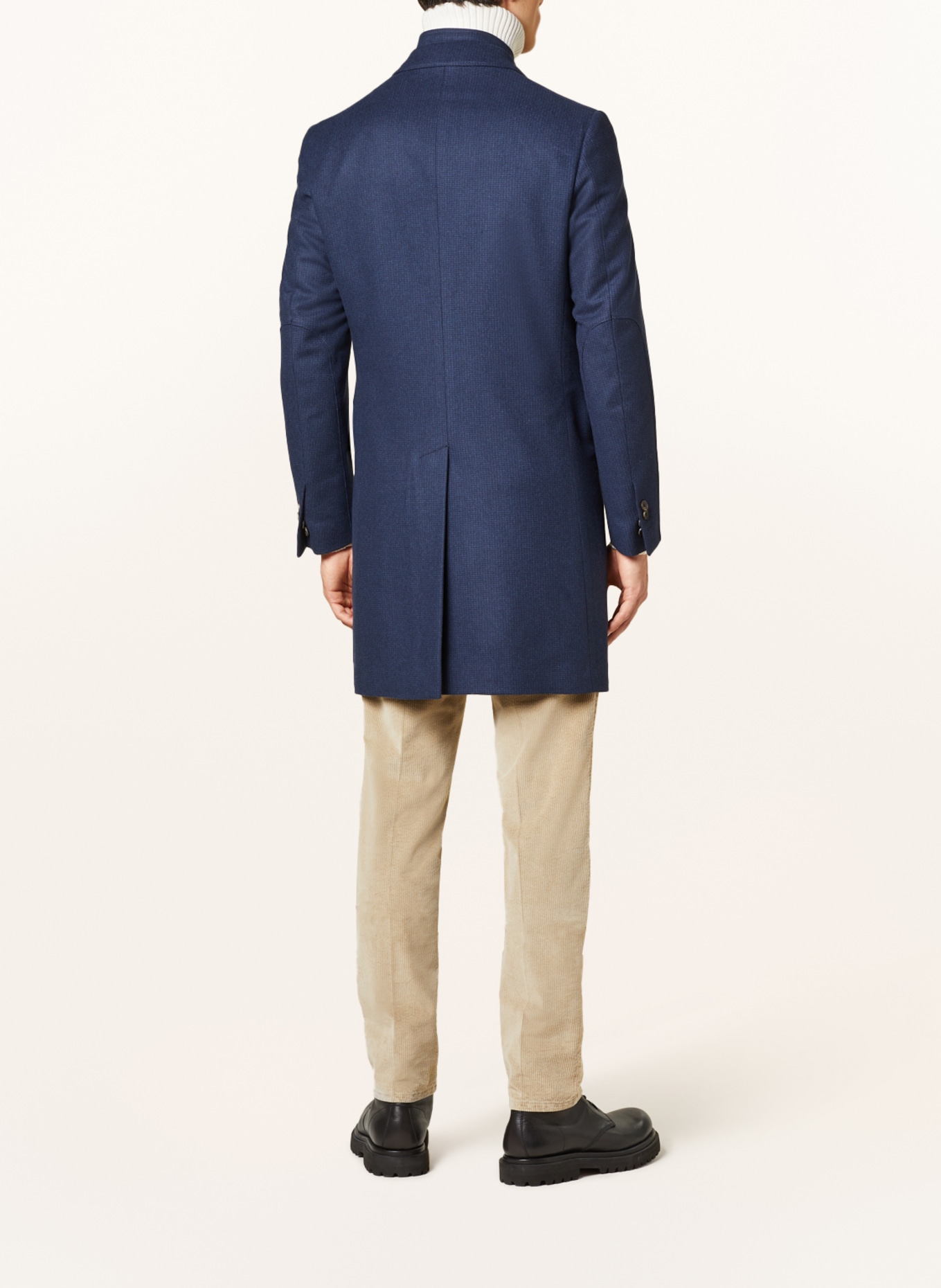 CORNELIANI Vlněný kabát, Barva: TMAVĚ MODRÁ (Obrázek 3)