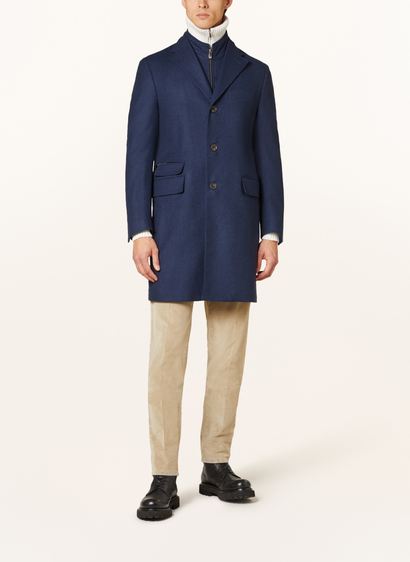 CORNELIANI Wool coat, Color: DARK BLUE (Image 6)